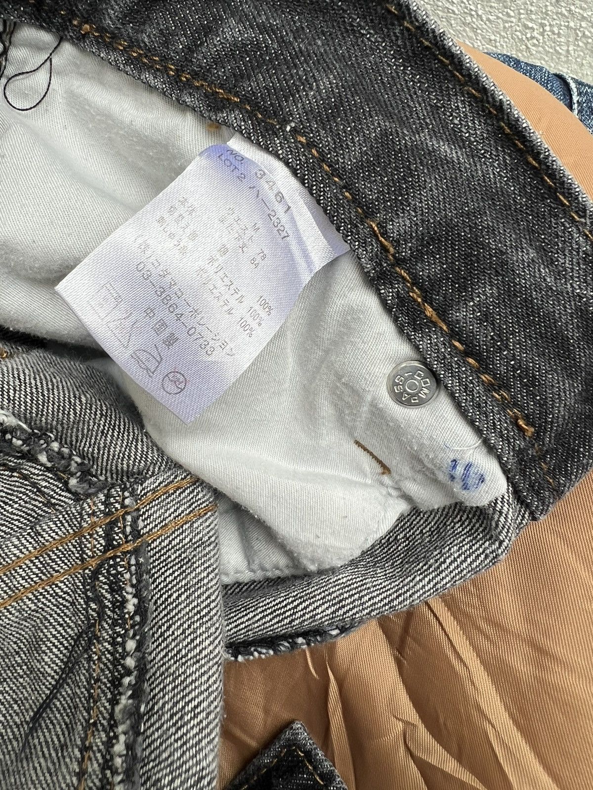 Karakuri Tamashii Vintage Japan Brand Embroidery Koi Fish Denim Jeans Size US 30 / EU 46 - 17 Thumbnail