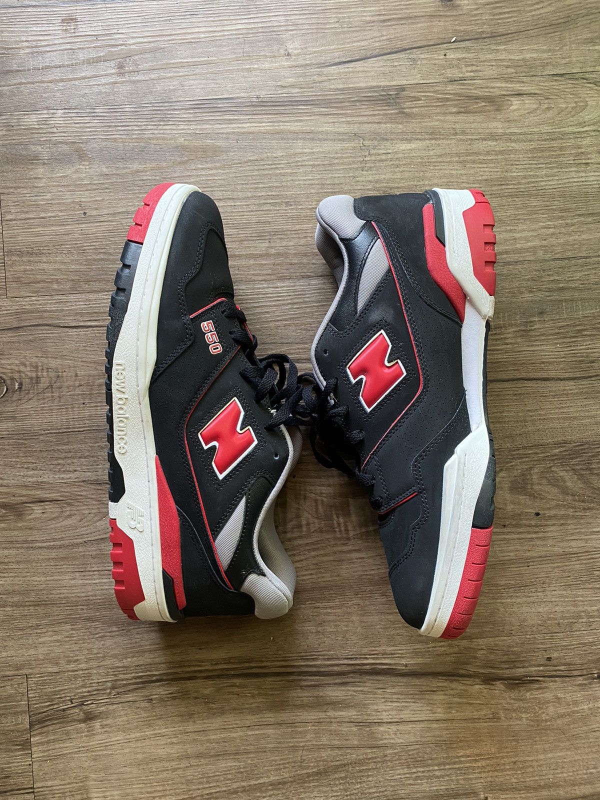 New Balance New Balance 550 black and red Size US 13 / EU 46 - 1 Thumbnail