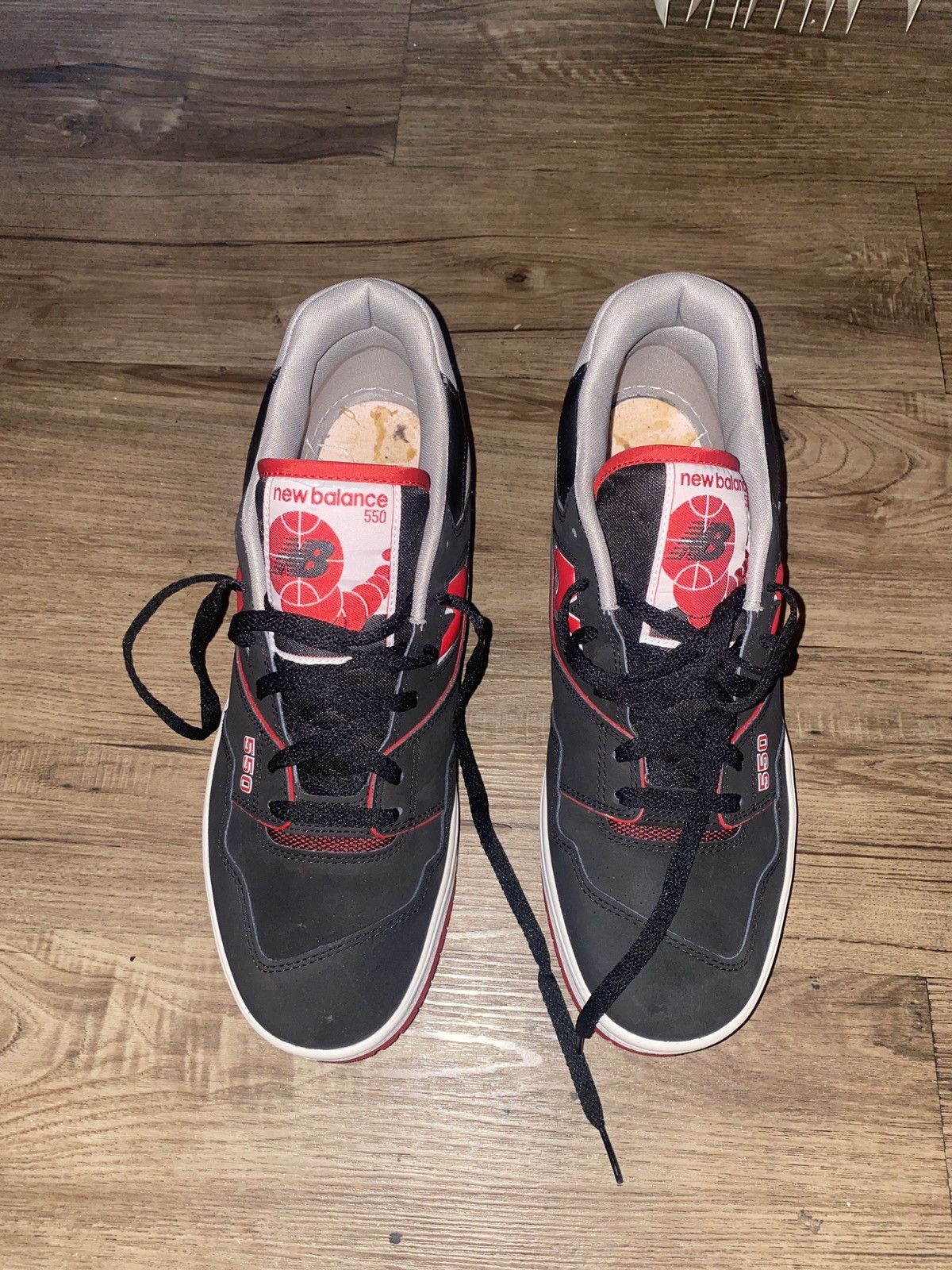New Balance New Balance 550 black and red Size US 13 / EU 46 - 6 Thumbnail