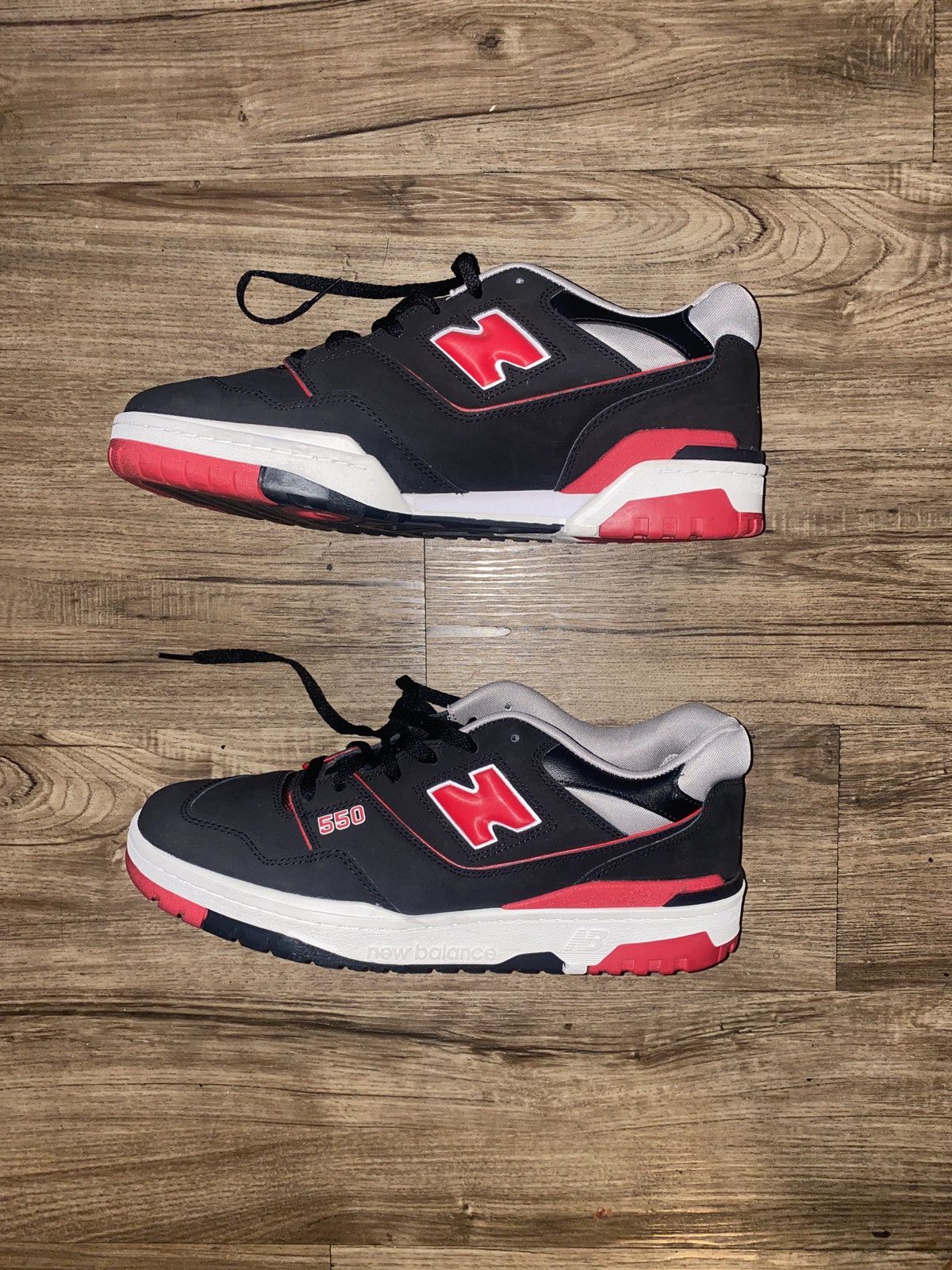 New Balance New Balance 550 black and red Size US 13 / EU 46 - 5 Thumbnail
