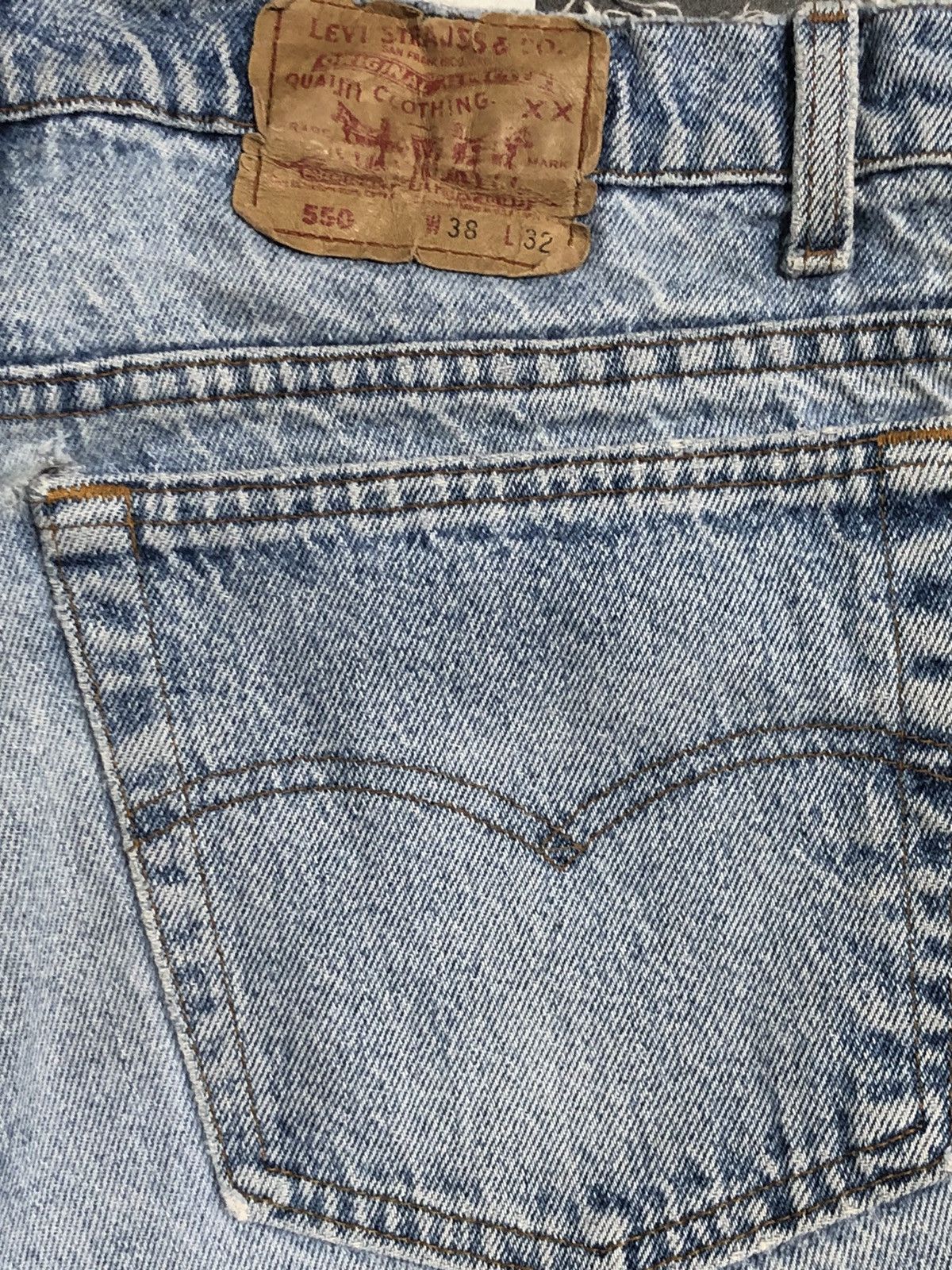 Levi's × Vintage Vintage 90s Levis 550 Denim Jeans L58 Size US 36 / EU 52 - 9 Thumbnail