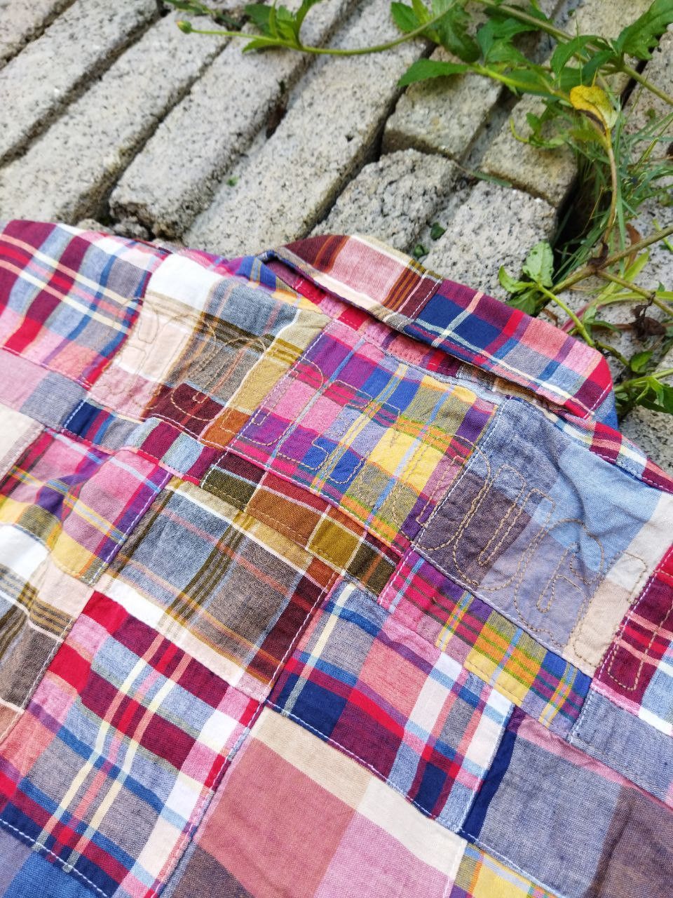 GOODENOUGH Vintage Goodenough Japan Patchwork Shirt - Size L Size US L / EU 52-54 / 3 - 2 Thumbnail