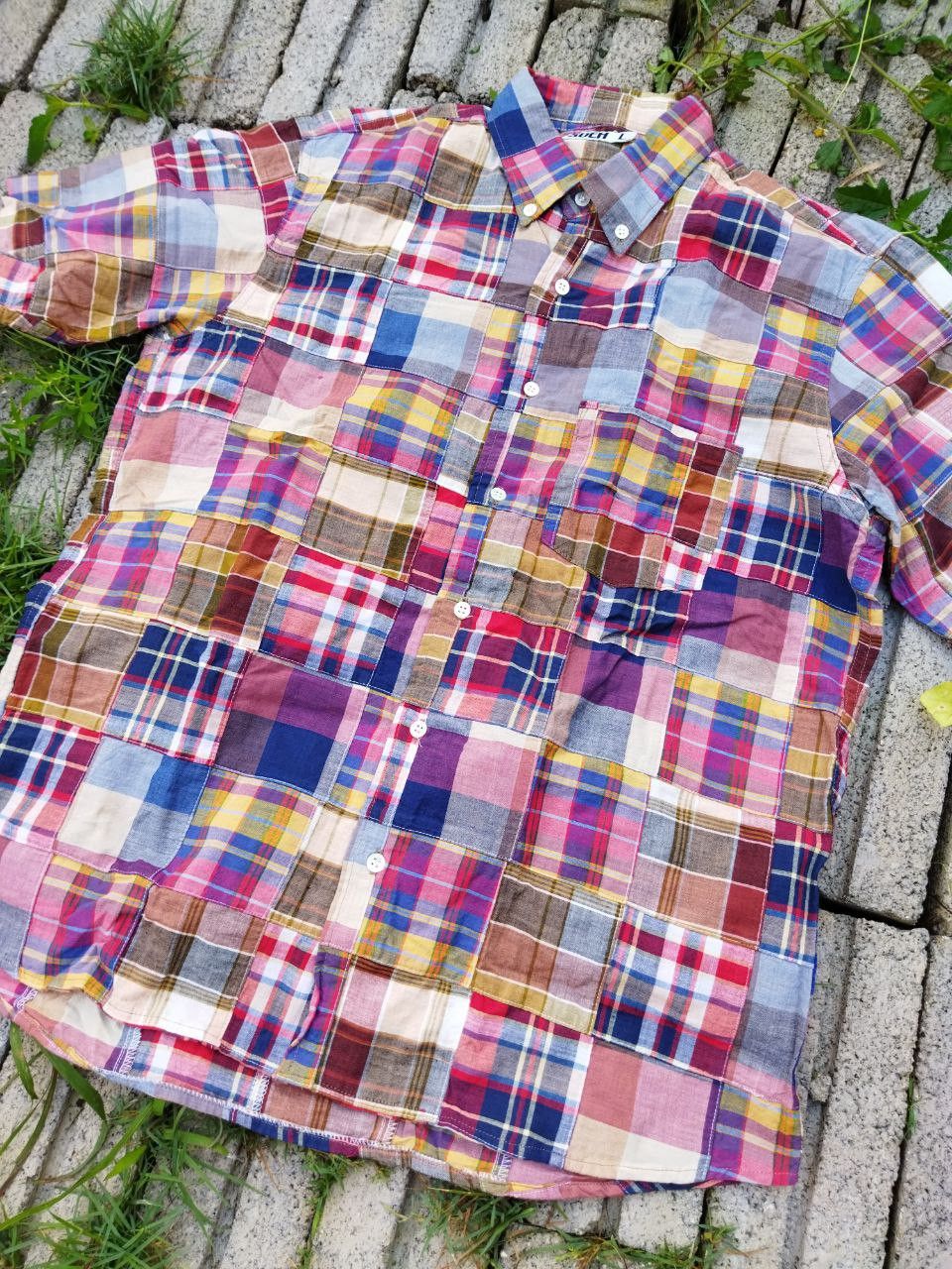 GOODENOUGH Vintage Goodenough Japan Patchwork Shirt - Size L Size US L / EU 52-54 / 3 - 6 Thumbnail