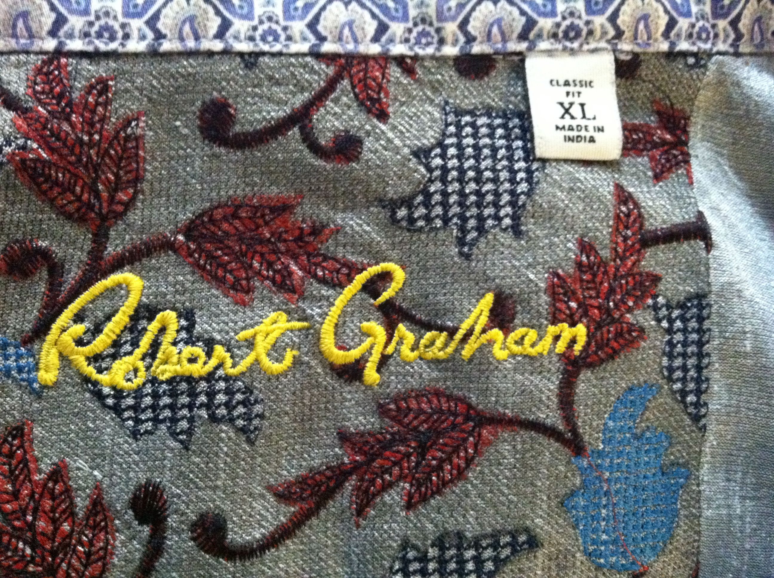 Robert Graham ROBERT GRAHAM MEN'S NEW 100%COTTON CASUAL SHIRT SIZE: XL Size US XL / EU 56 / 4 - 10 Thumbnail