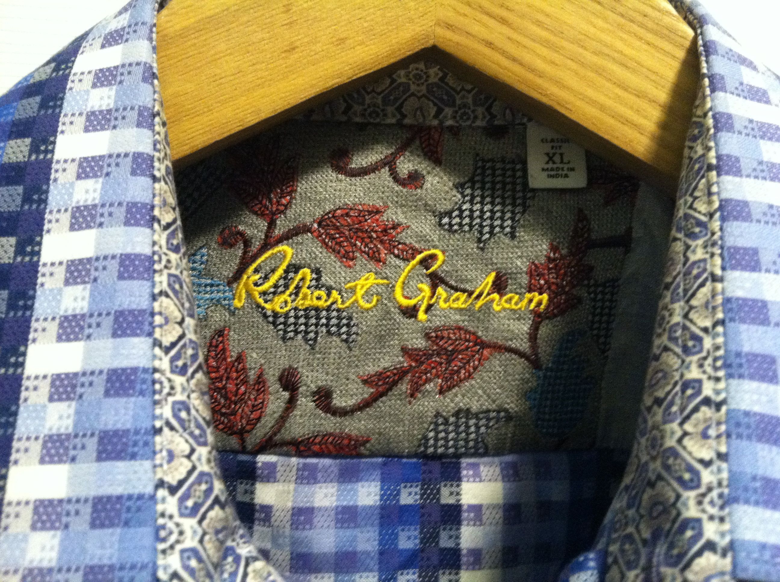 Robert Graham ROBERT GRAHAM MEN'S NEW 100%COTTON CASUAL SHIRT SIZE: XL Size US XL / EU 56 / 4 - 7 Thumbnail