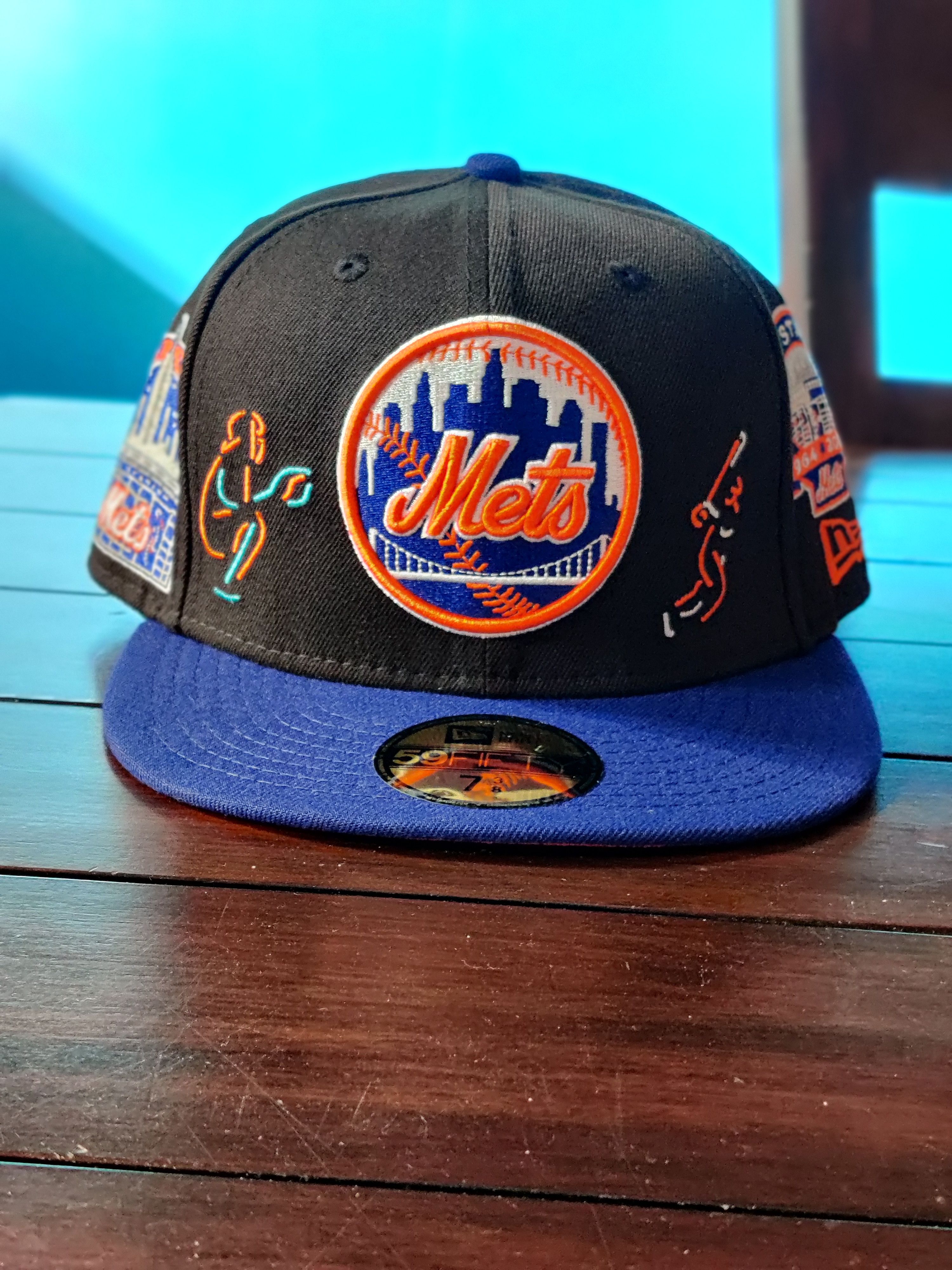 NEW YORK METS SHEA STADIUM GREEN BRIM NEW ERA FITTED HAT – Sports