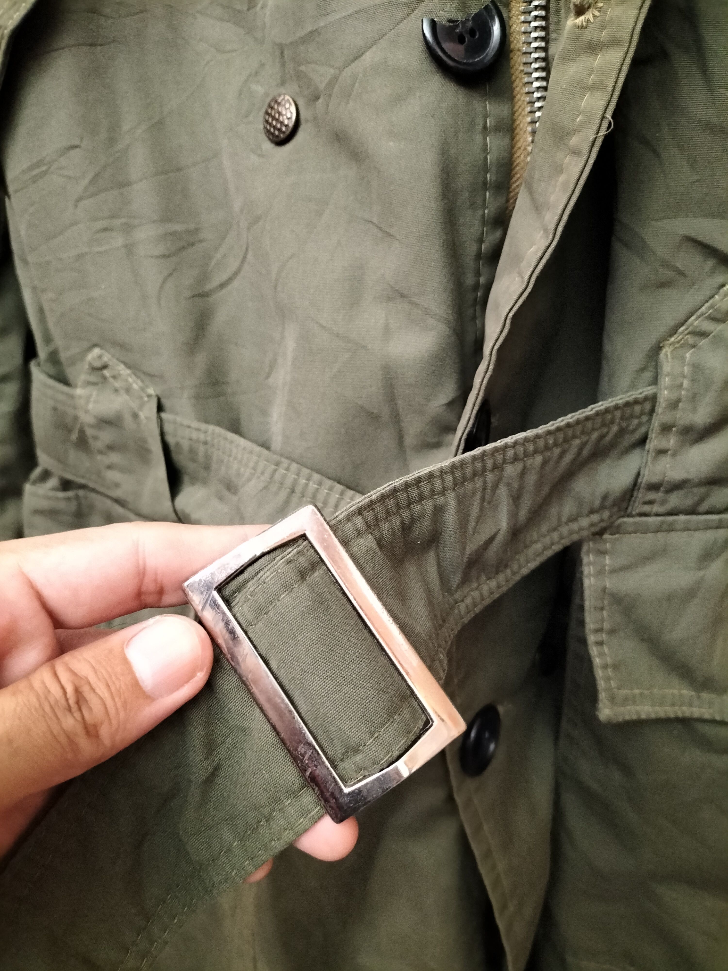 Vintage 60s 70s Dutch Parka Hoody Military Europe fashion Size US L / EU 52-54 / 3 - 7 Thumbnail