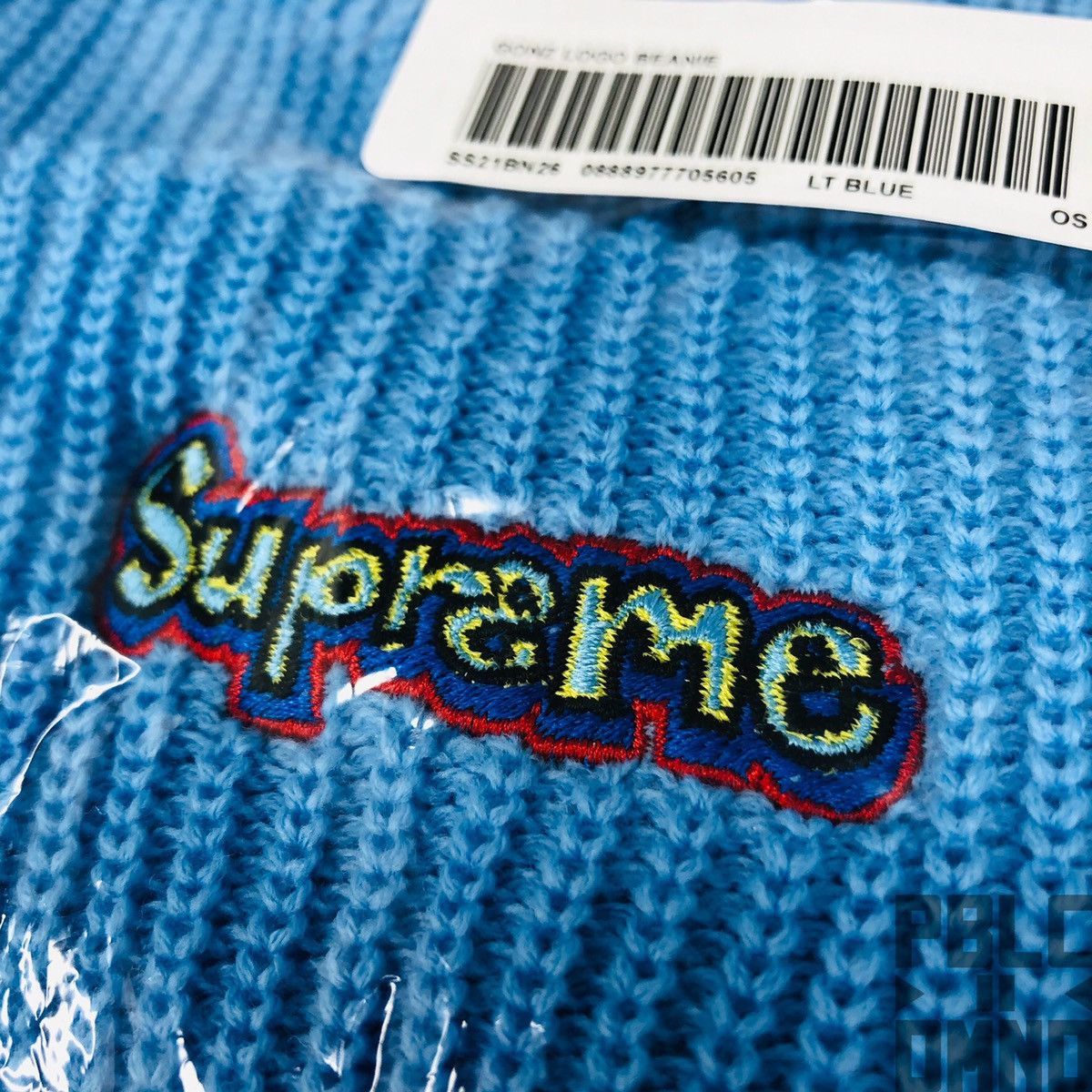 Supreme Supreme Gonz Logo Beanie Light Blue (SS21) Size ONE SIZE - 3 Thumbnail