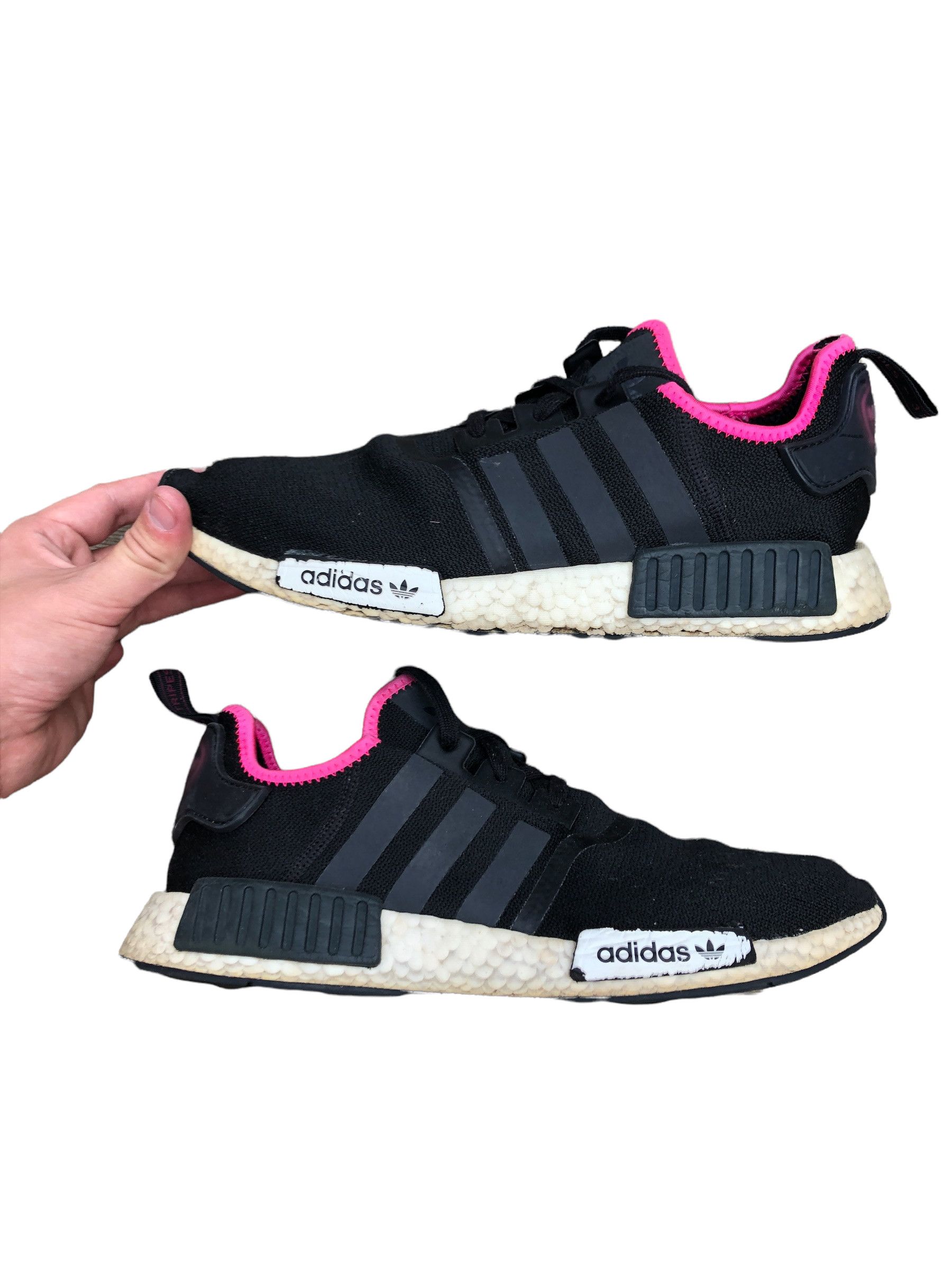 Nmd Shoes Nmd R1 Black White Pink Buy Adidas Originals Men's NMD
