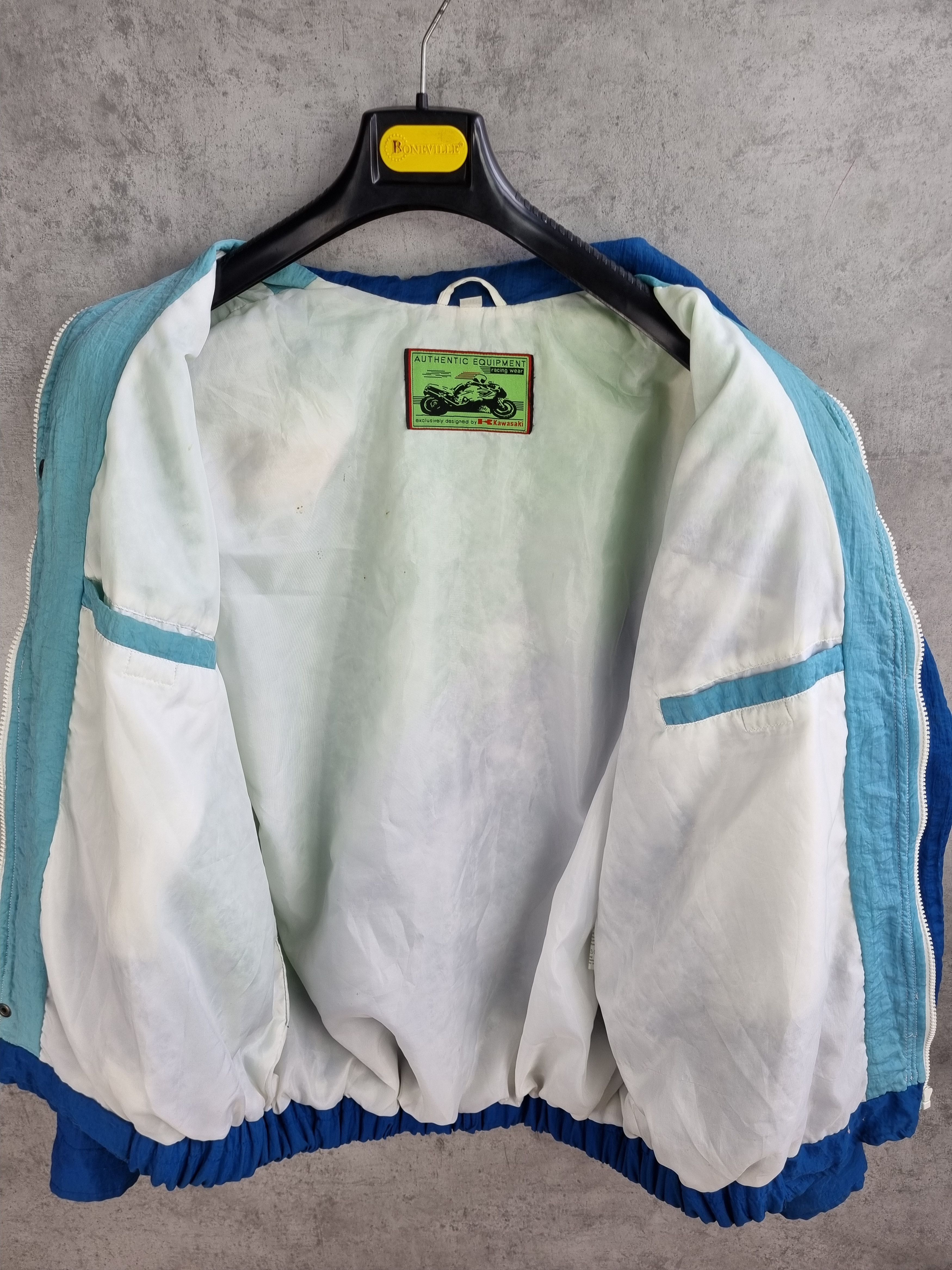 Japanese Brand × Sports Specialties 80s Kawasaki Motorrad Nylon Equipment Track top Size US XL / EU 56 / 4 - 9 Thumbnail