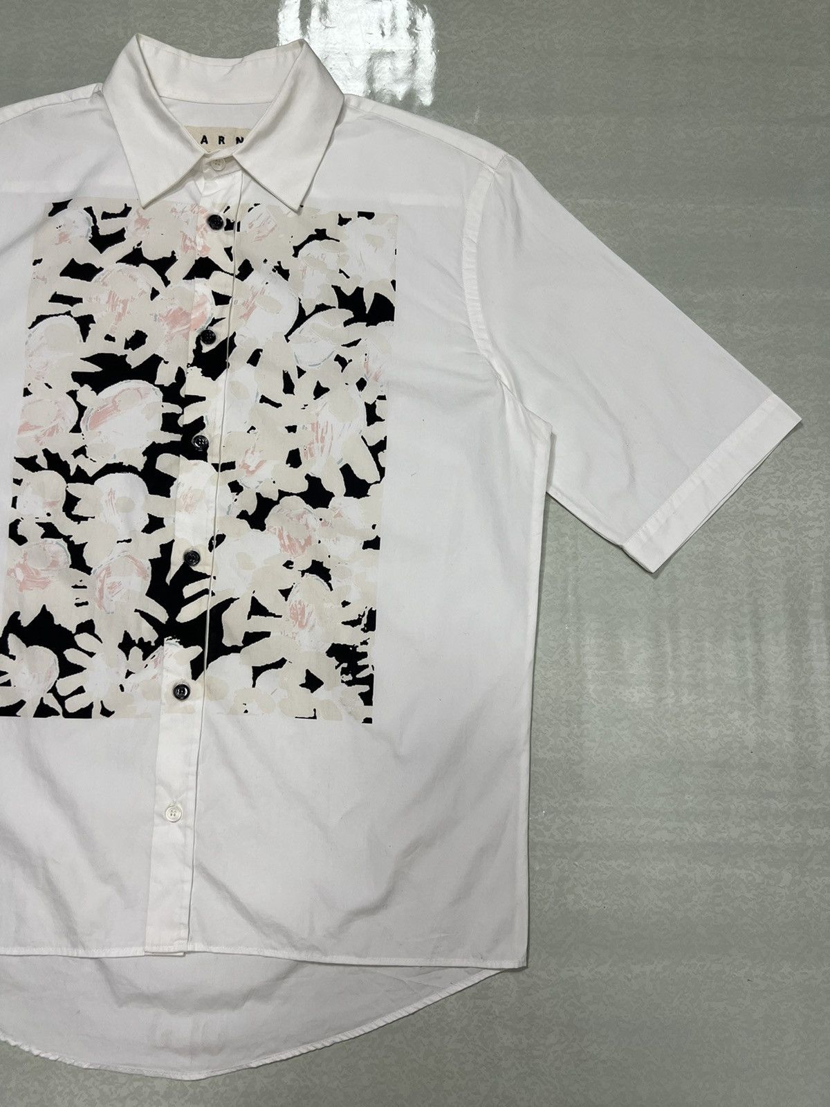 Marni Marni Floral Print Short Sleeve Button-Up Shirt Size US S / EU 44-46 / 1 - 6 Thumbnail