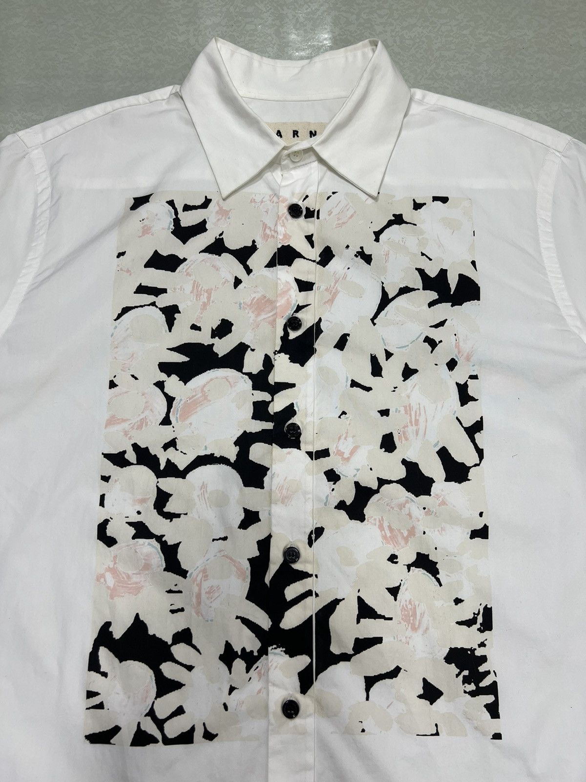 Marni Marni Floral Print Short Sleeve Button-Up Shirt Size US S / EU 44-46 / 1 - 7 Thumbnail