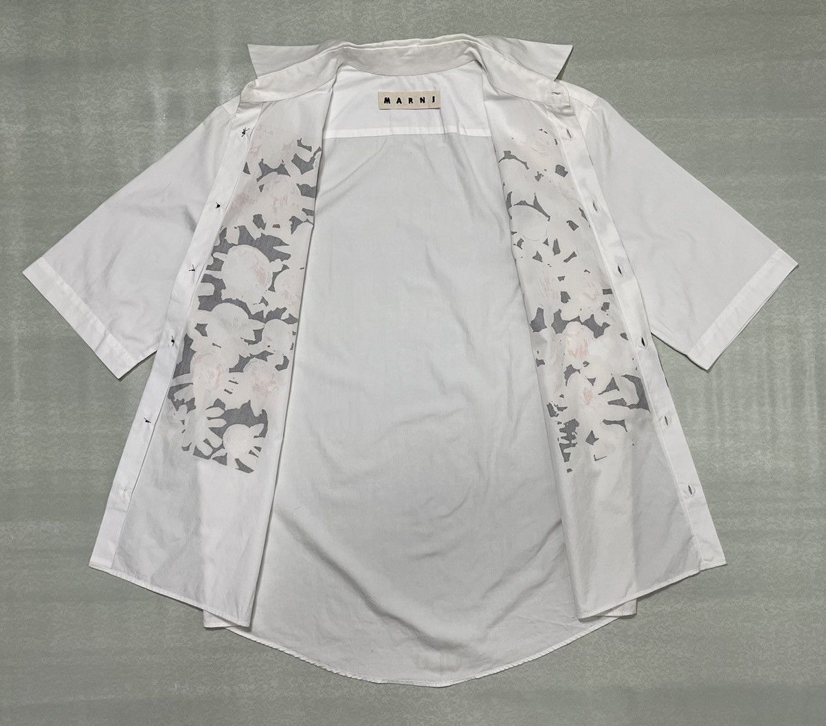 Marni Marni Floral Print Short Sleeve Button-Up Shirt Size US S / EU 44-46 / 1 - 2 Thumbnail