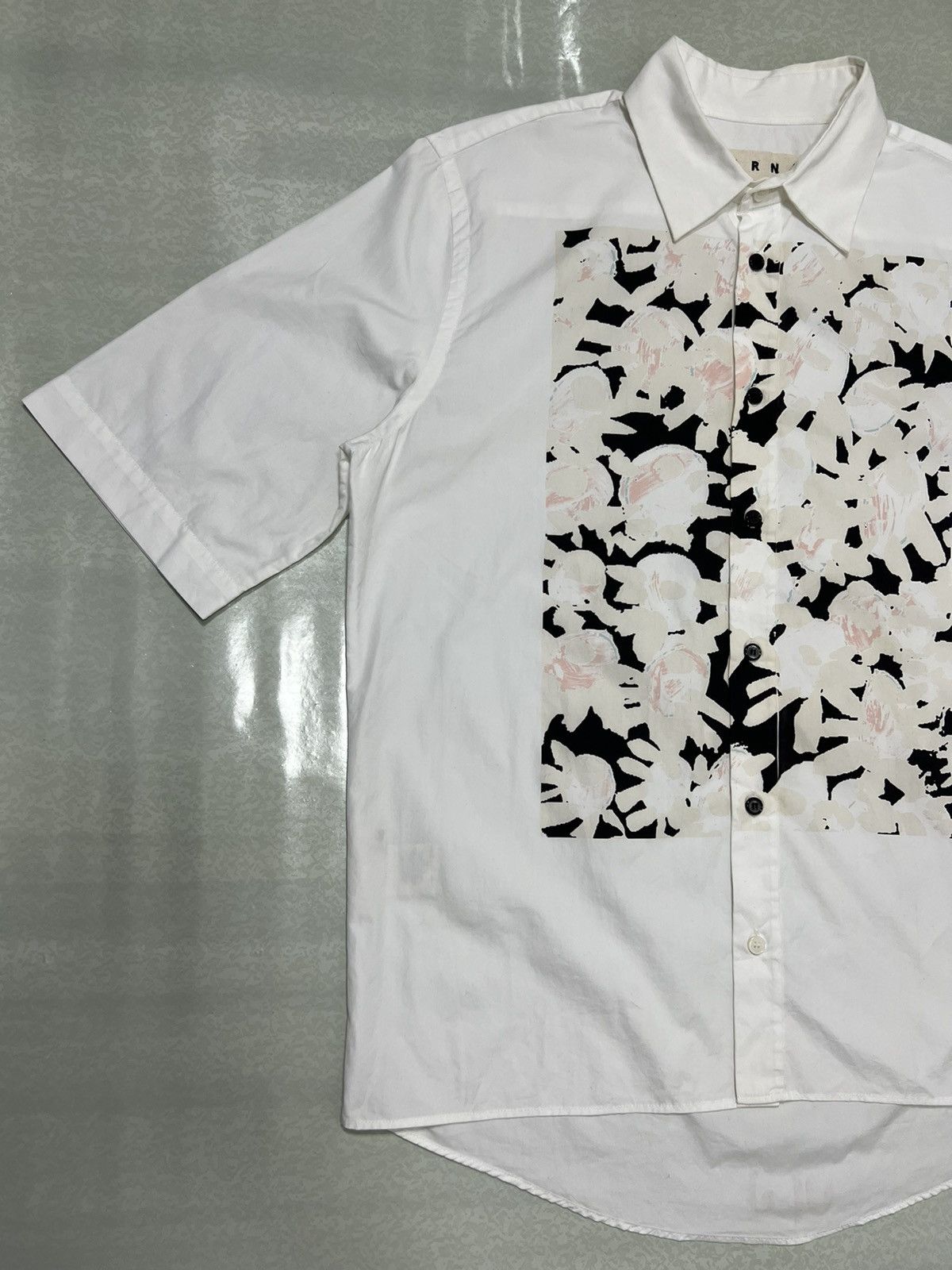 Marni Marni Floral Print Short Sleeve Button-Up Shirt Size US S / EU 44-46 / 1 - 5 Thumbnail