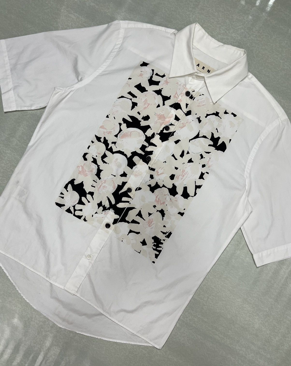 Marni Marni Floral Print Short Sleeve Button-Up Shirt Size US S / EU 44-46 / 1 - 4 Thumbnail