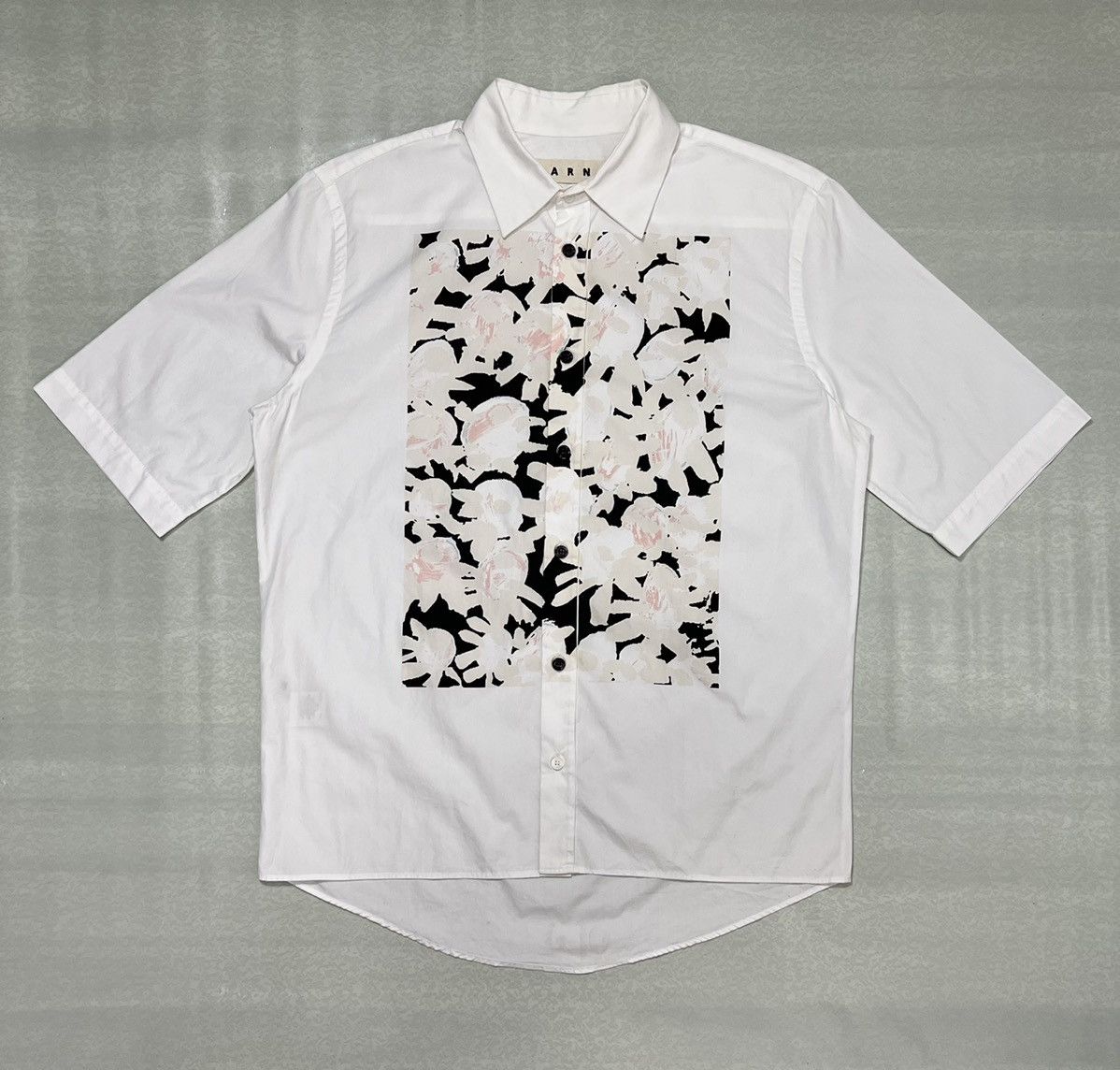 Marni Marni Floral Print Short Sleeve Button-Up Shirt Size US S / EU 44-46 / 1 - 1 Thumbnail