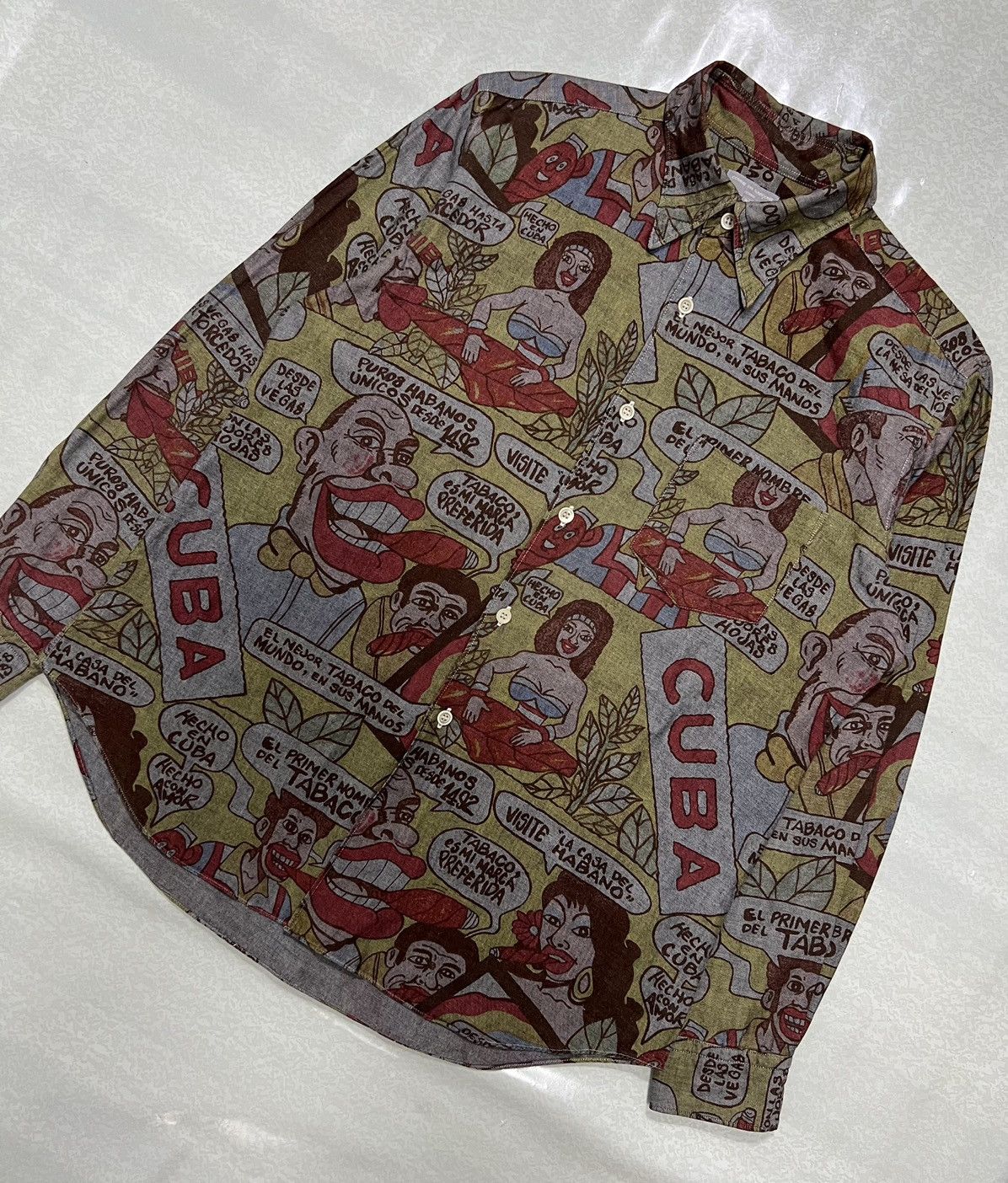 Comme des Garcons × Comme des Garcons Homme × Comme des Garcons Homme Plus Comme des Garcons Homme - A/W 2002 - Cuba Button-Up Shirt Size US M / EU 48-50 / 2 - 3 Thumbnail