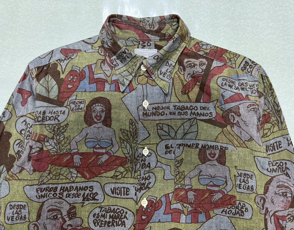 Comme des Garcons × Comme des Garcons Homme × Comme des Garcons Homme Plus Comme des Garcons Homme - A/W 2002 - Cuba Button-Up Shirt Size US M / EU 48-50 / 2 - 7 Thumbnail