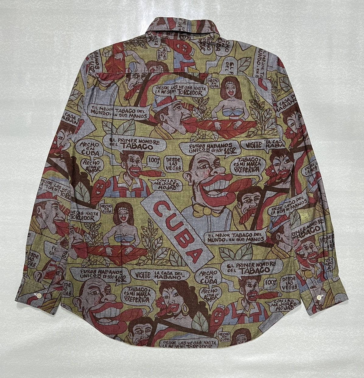 Comme des Garcons × Comme des Garcons Homme × Comme des Garcons Homme Plus Comme des Garcons Homme - A/W 2002 - Cuba Button-Up Shirt Size US M / EU 48-50 / 2 - 2 Thumbnail