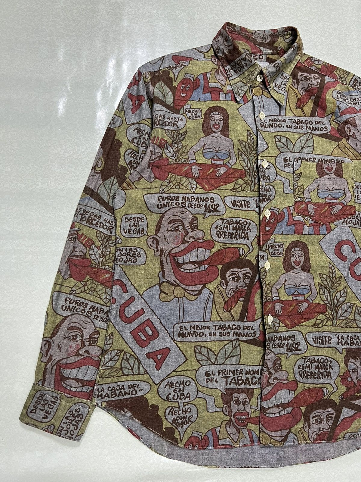 Comme des Garcons × Comme des Garcons Homme × Comme des Garcons Homme Plus Comme des Garcons Homme - A/W 2002 - Cuba Button-Up Shirt Size US M / EU 48-50 / 2 - 5 Thumbnail