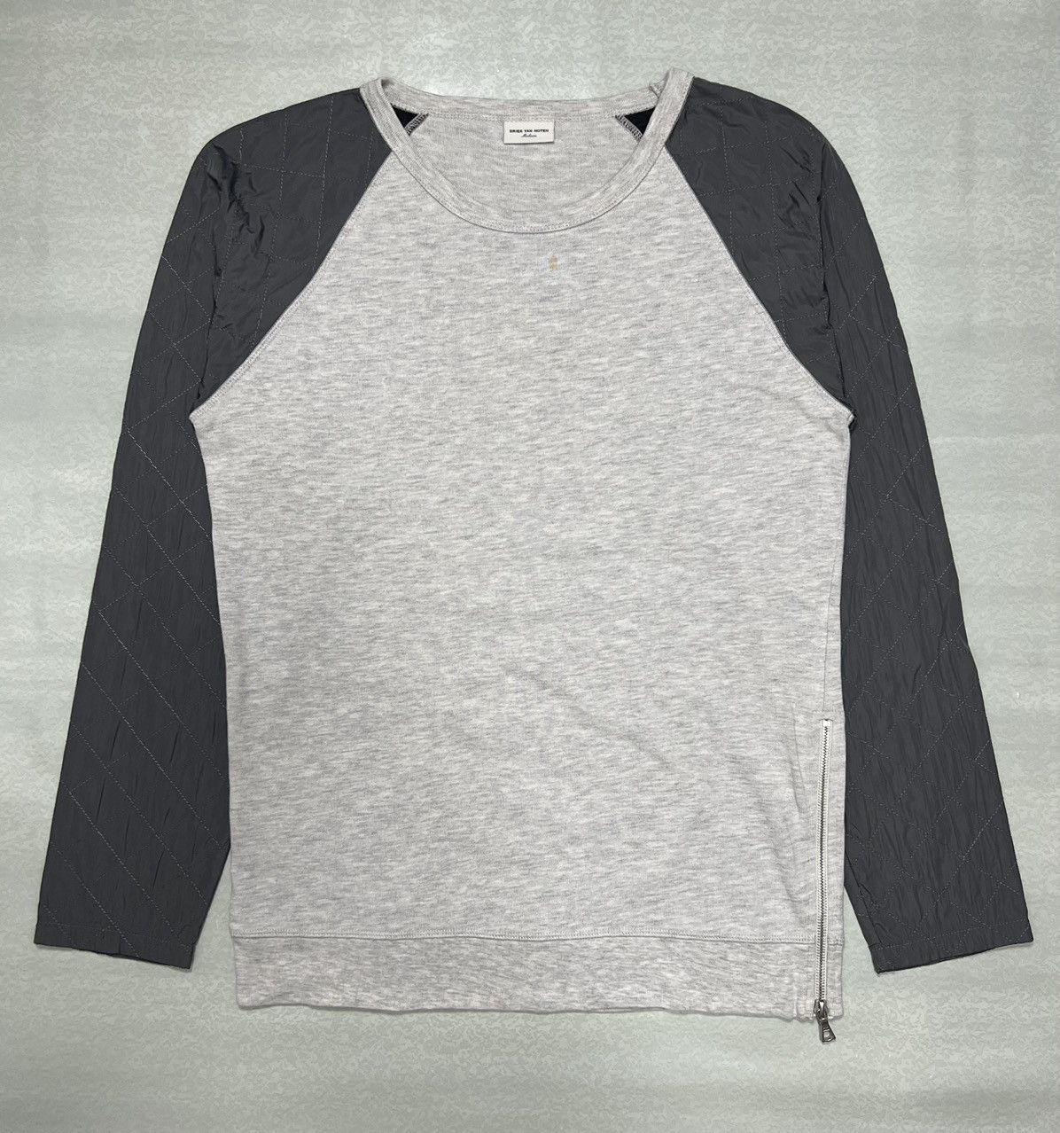 Dries Van Noten Dries Van Noten Side Zip Quilted Sleeve Pullover Sweatshirt Size US M / EU 48-50 / 2 - 1 Thumbnail