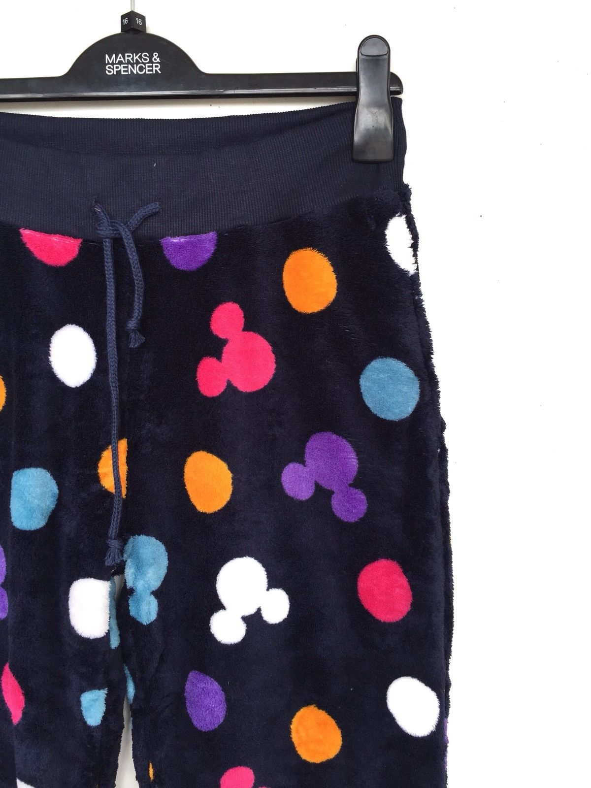 Disney × Japanese Brand × Mickey Mouse Vintage Disney Mickey Mouse Fleece Overprint Jogger Pant Size 30" / US 8 / IT 44 - 5 Thumbnail