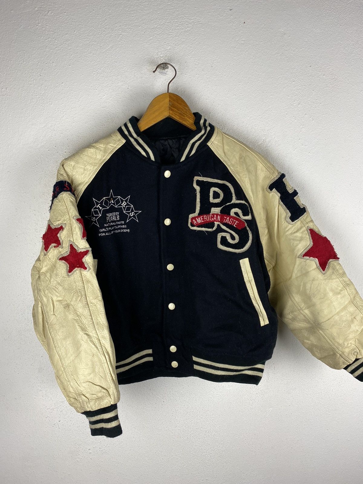 Other VINTAGE 90S AMERICAN TASTE VARSITY JACKET LEATHER SLEEVE Size US M / EU 48-50 / 2 - 3 Thumbnail
