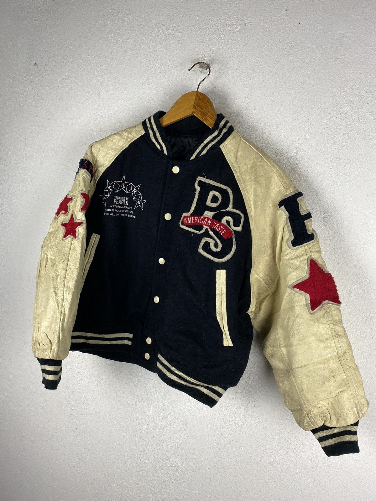 Other VINTAGE 90S AMERICAN TASTE VARSITY JACKET LEATHER SLEEVE Size US M / EU 48-50 / 2 - 5 Thumbnail
