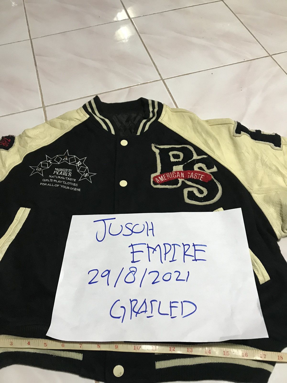 Other VINTAGE 90S AMERICAN TASTE VARSITY JACKET LEATHER SLEEVE Size US M / EU 48-50 / 2 - 9 Thumbnail