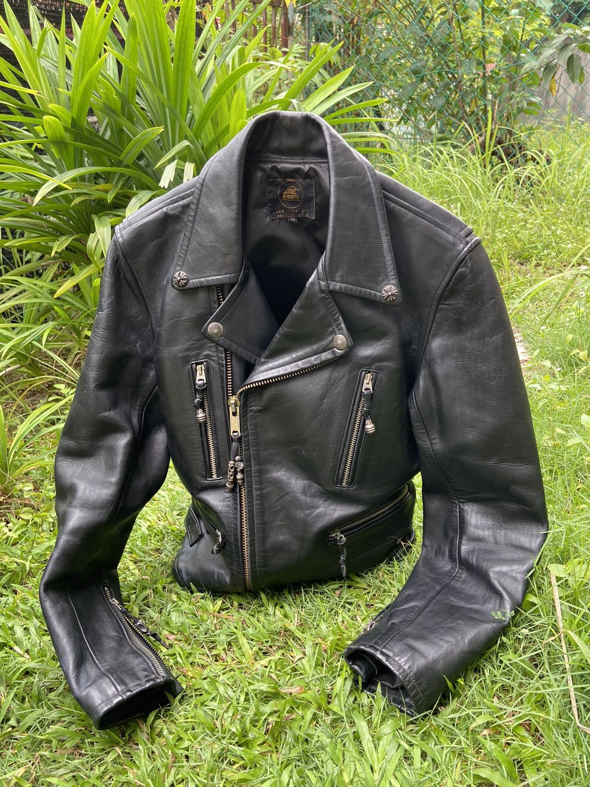 Lost Enterprises Vintage horsehide Leather Motorcycle Jacket Size US S / EU 44-46 / 1 - 1 Thumbnail