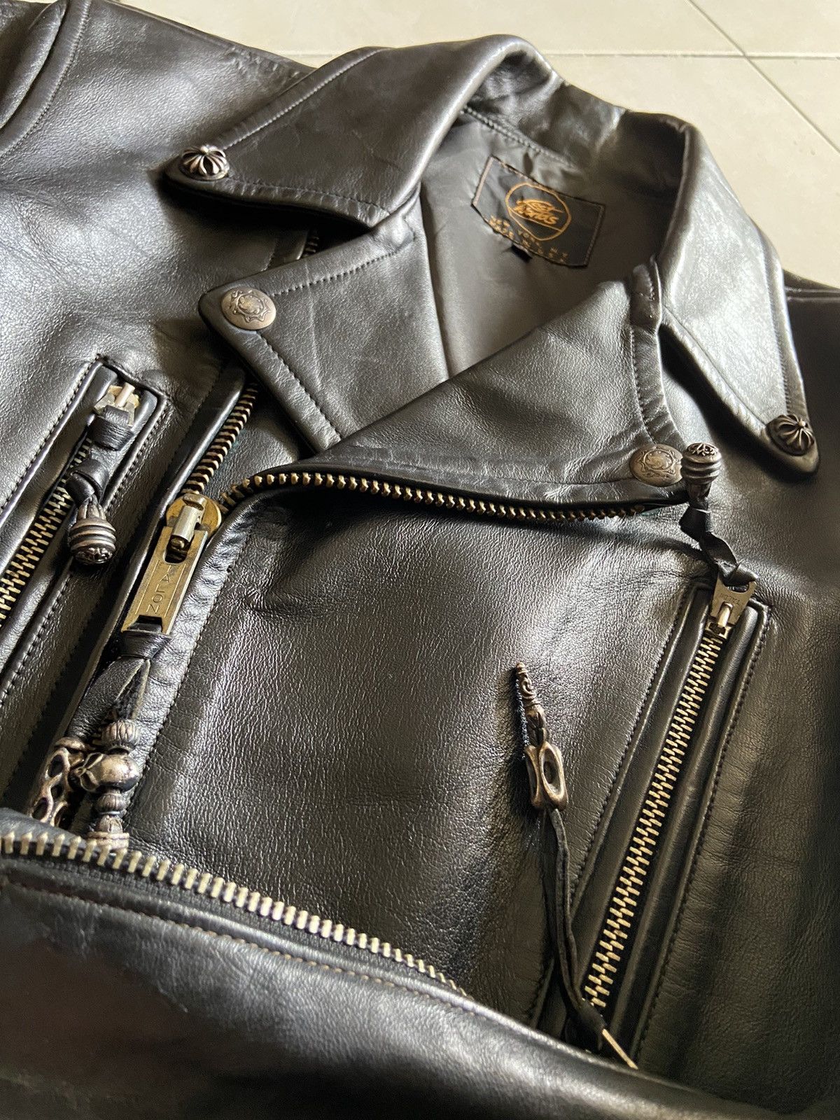 Lost Enterprises Vintage horsehide Leather Motorcycle Jacket Size US S / EU 44-46 / 1 - 14 Thumbnail