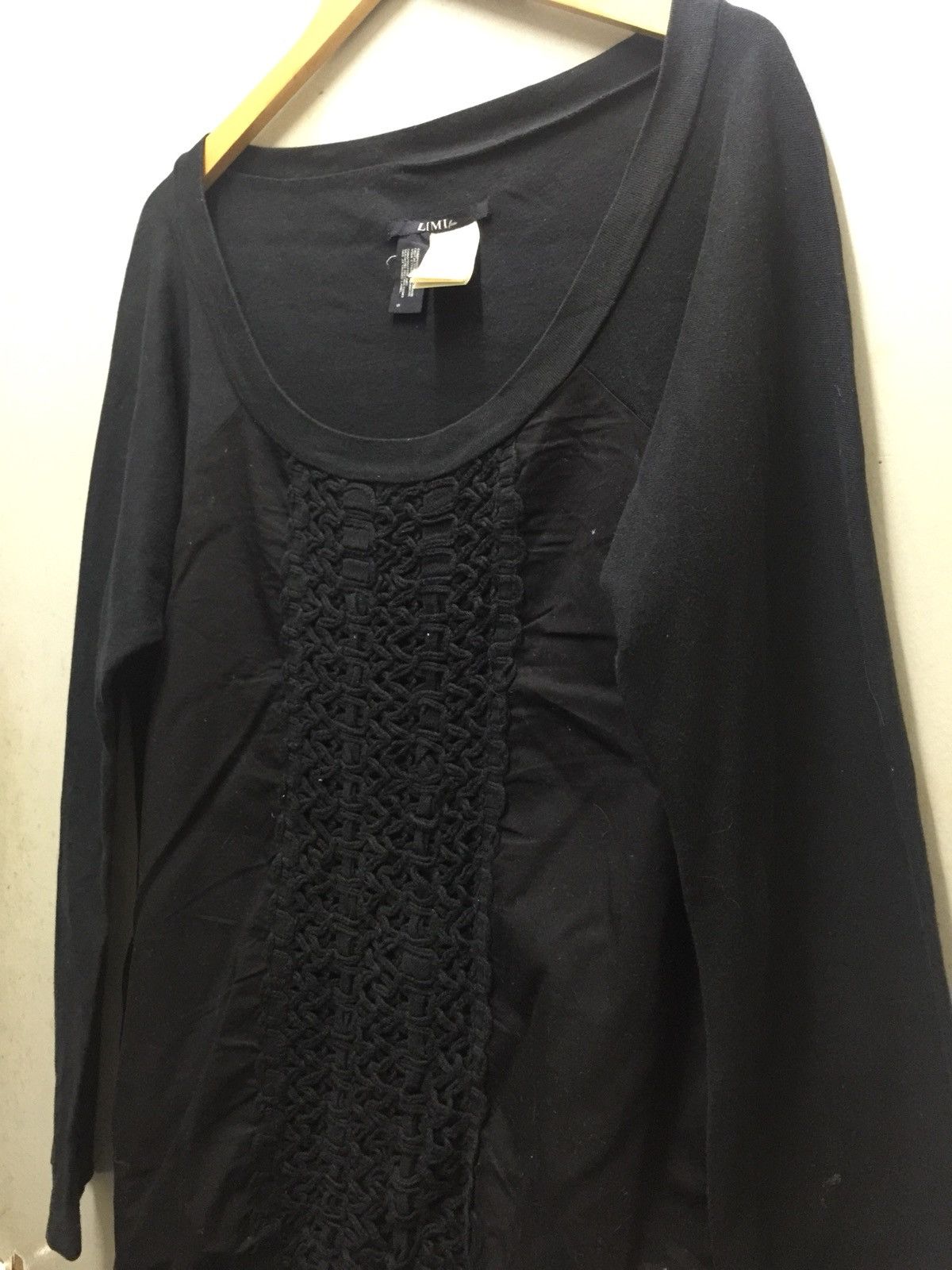 Limi Feu Long Sleeve Knitted Wide Collar Oversize Tee Size US S / EU 44-46 / 1 - 6 Thumbnail