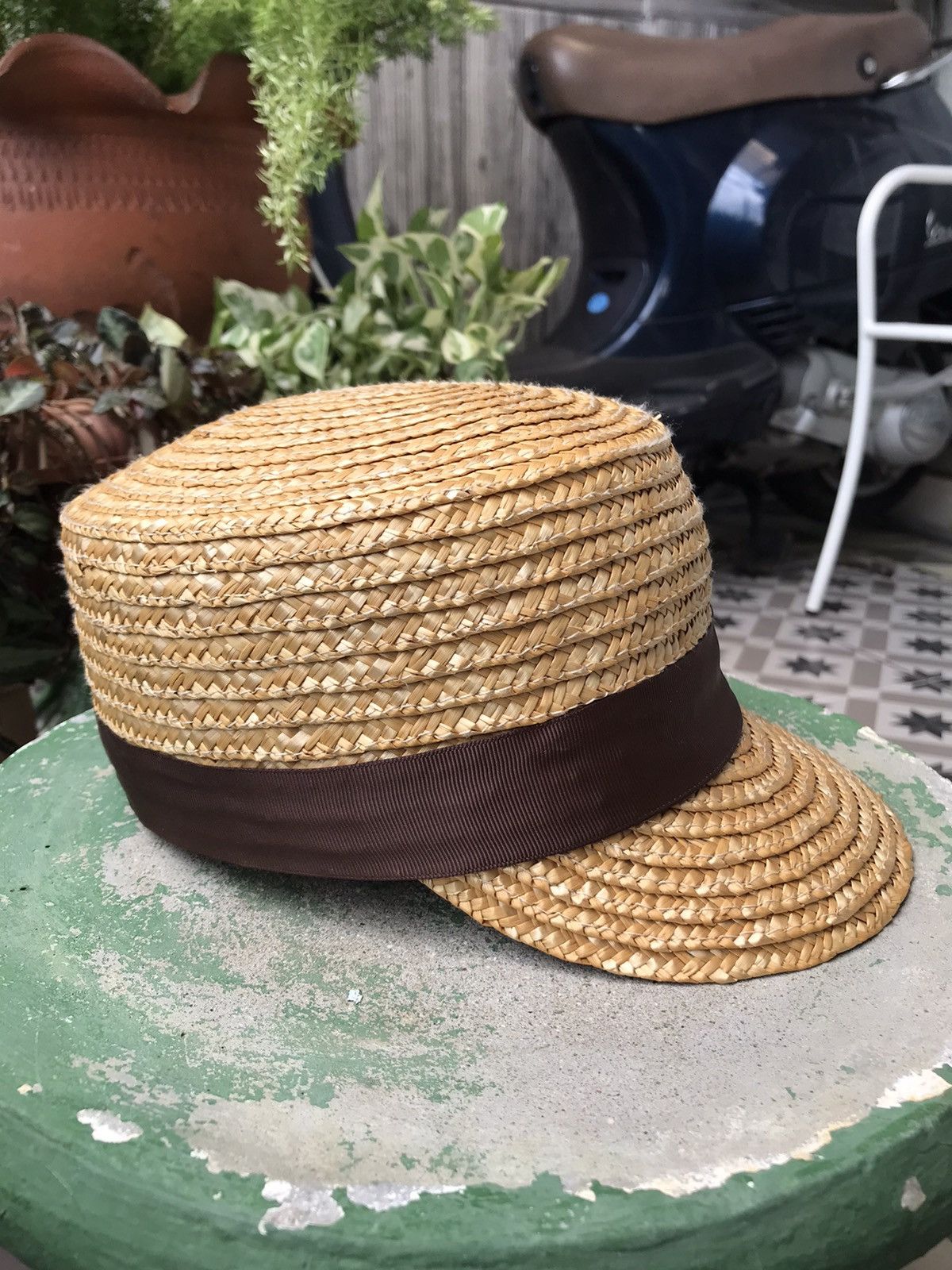 Other AUTHENTIC REAL STRAW HAT CAP GOLF VISOR SCOOP PANAMA Size ONE SIZE - 5 Thumbnail