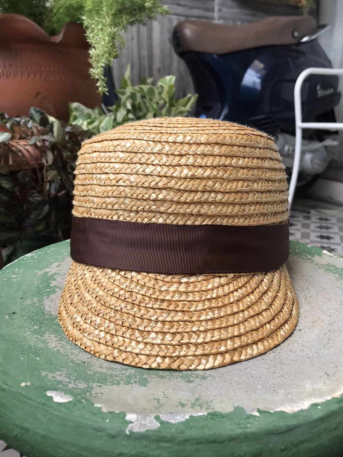 Other AUTHENTIC REAL STRAW HAT CAP GOLF VISOR SCOOP PANAMA Size ONE SIZE - 2 Thumbnail