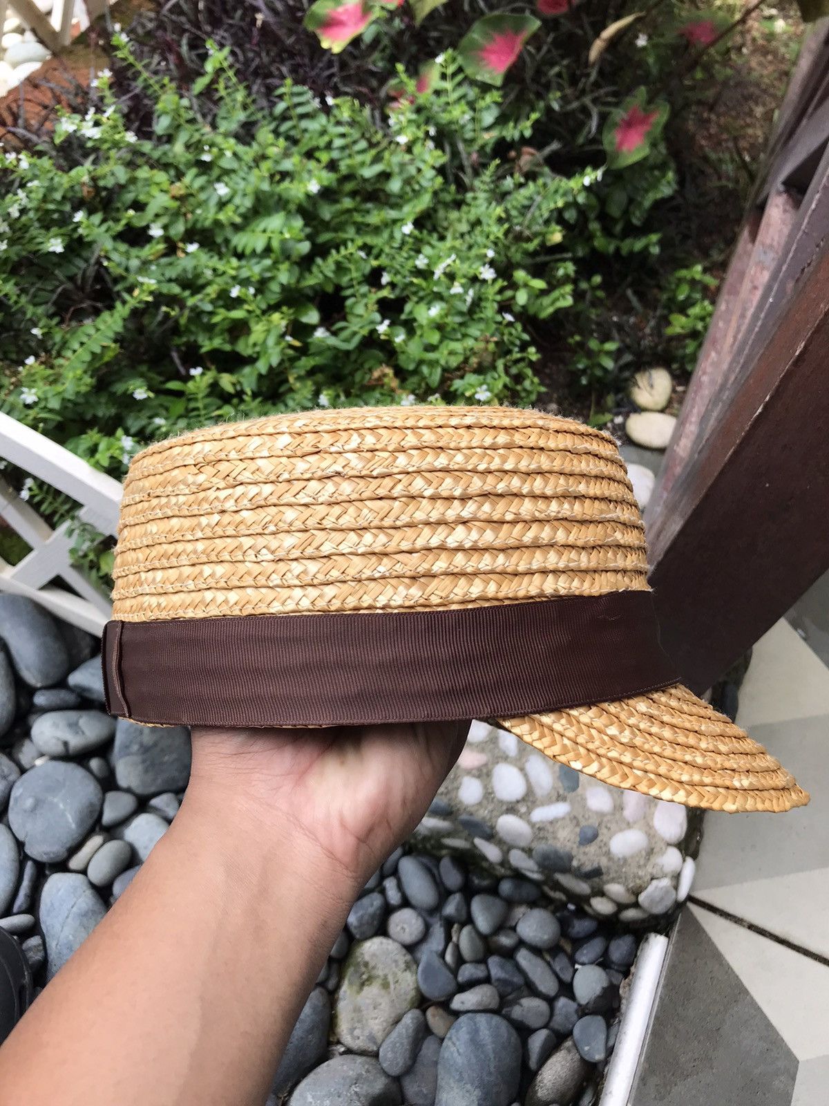 Other AUTHENTIC REAL STRAW HAT CAP GOLF VISOR SCOOP PANAMA Size ONE SIZE - 3 Thumbnail