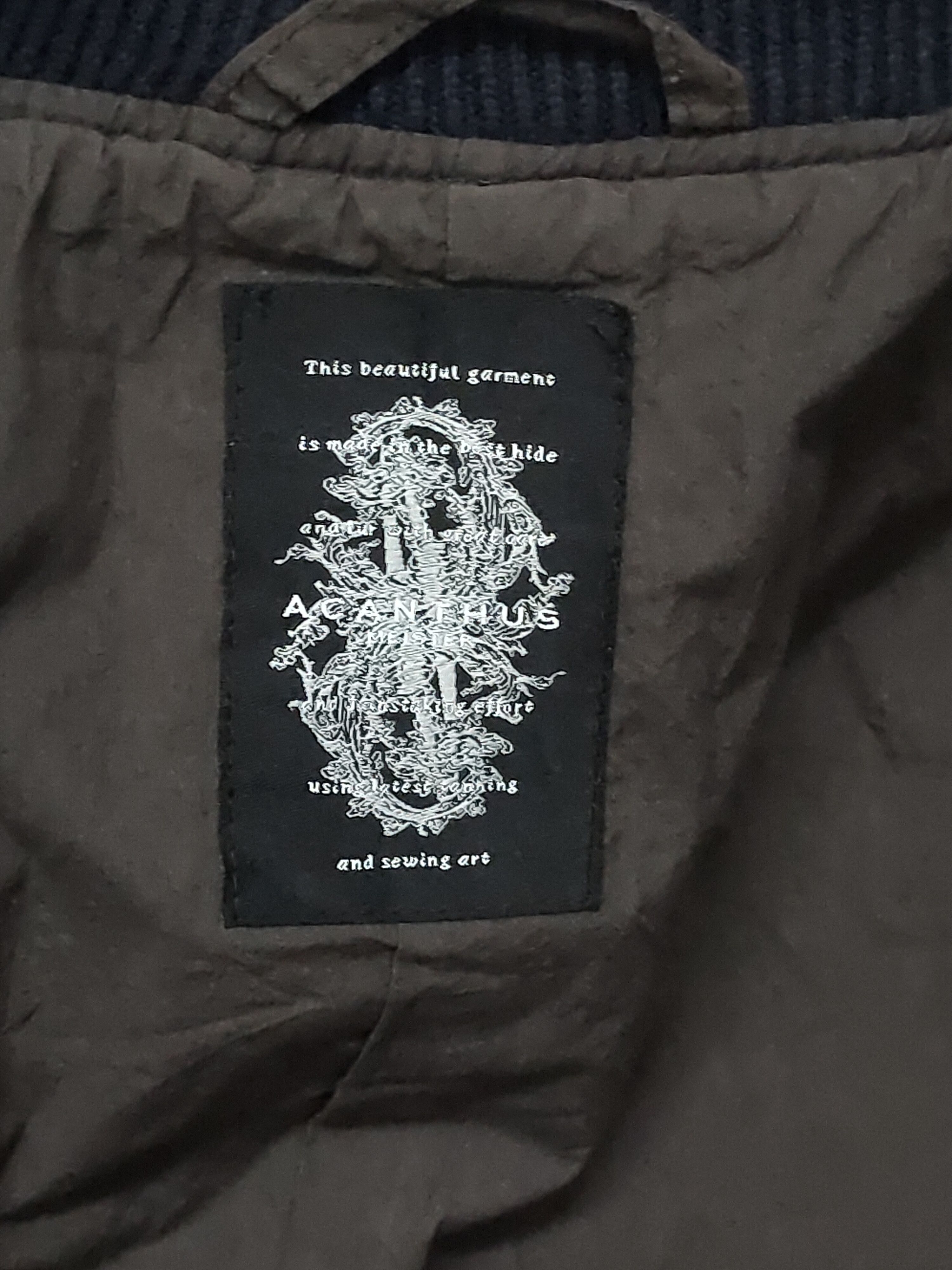 Vintage Vintage varsity jacket acanthus leather very rare Size US L / EU 52-54 / 3 - 14 Thumbnail