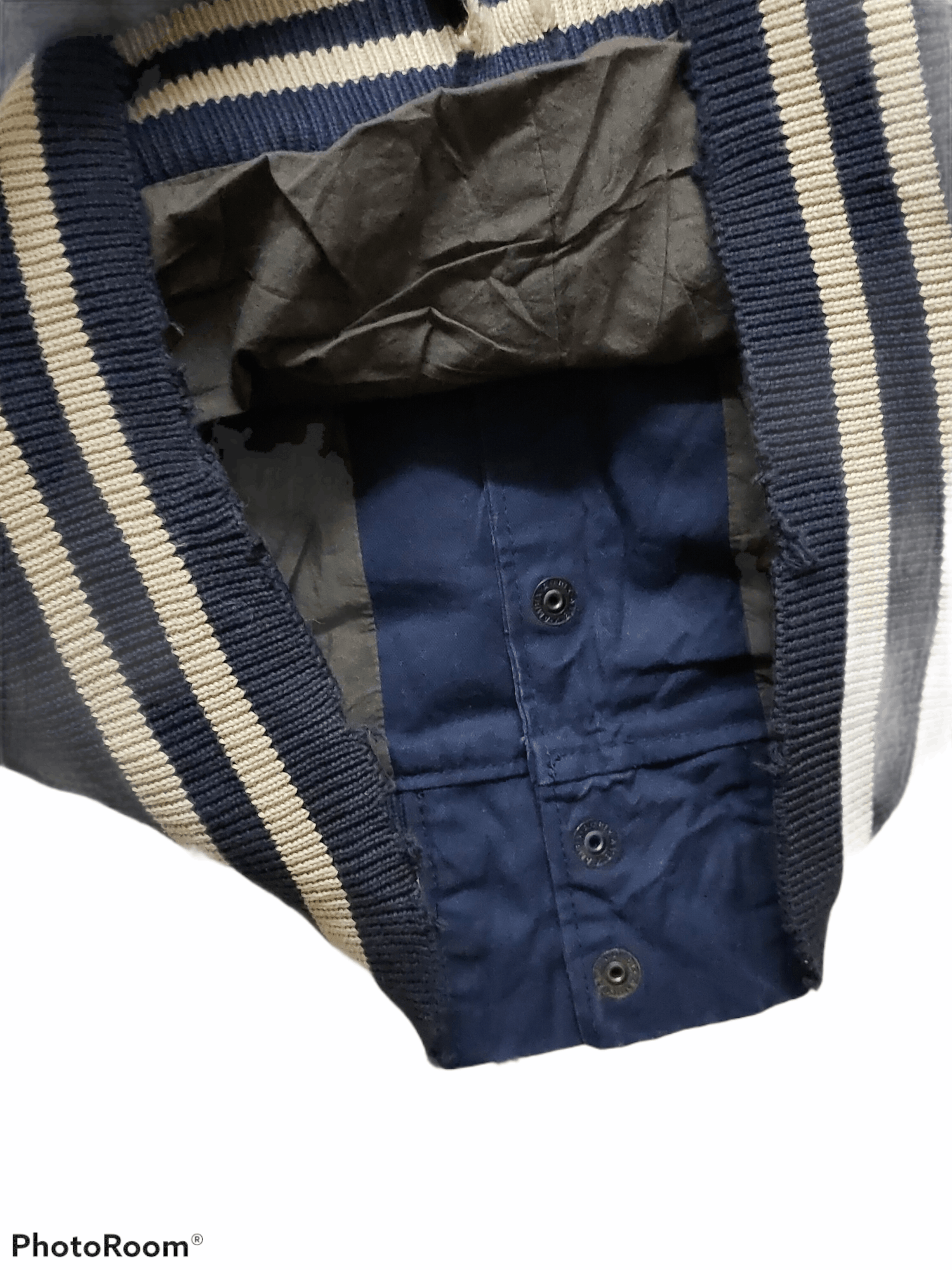 Vintage Vintage varsity jacket acanthus leather very rare Size US L / EU 52-54 / 3 - 4 Thumbnail