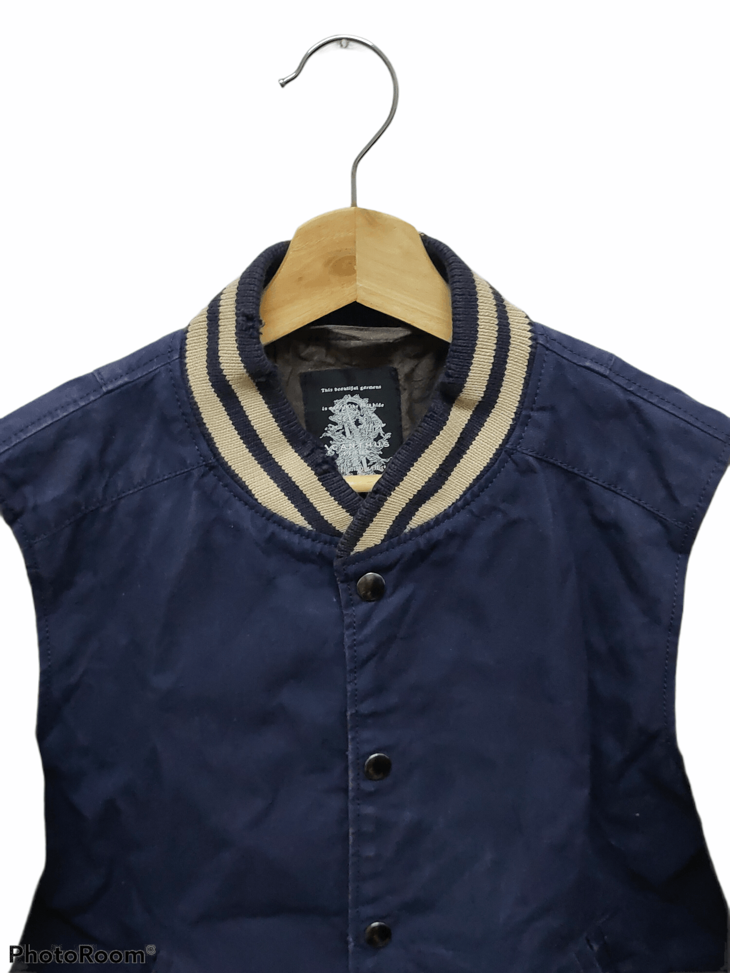 Vintage Vintage varsity jacket acanthus leather very rare Size US L / EU 52-54 / 3 - 10 Thumbnail