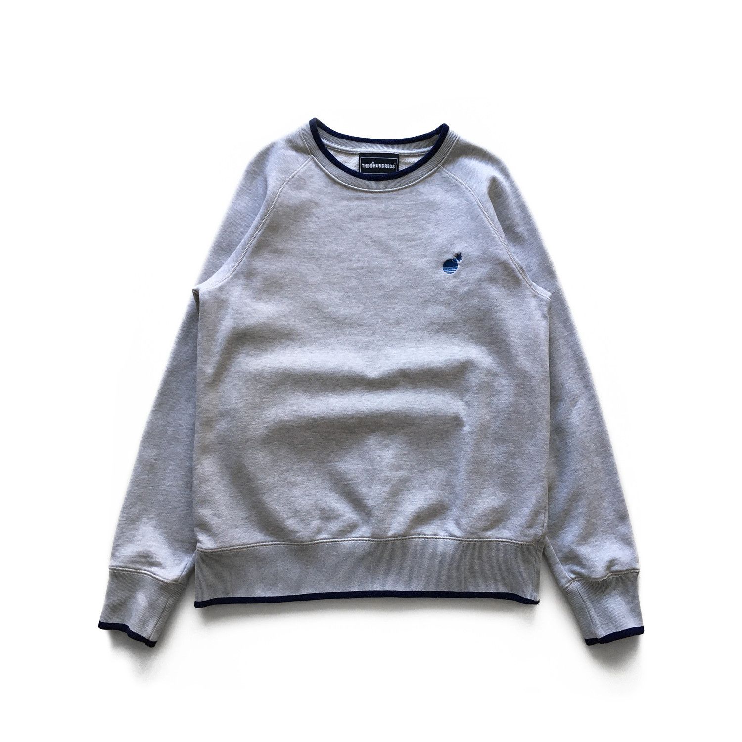 The Hundreds Heavy Cotton Heather Grey Embroidered Logo Sweatshirt Size US M / EU 48-50 / 2 - 1 Thumbnail