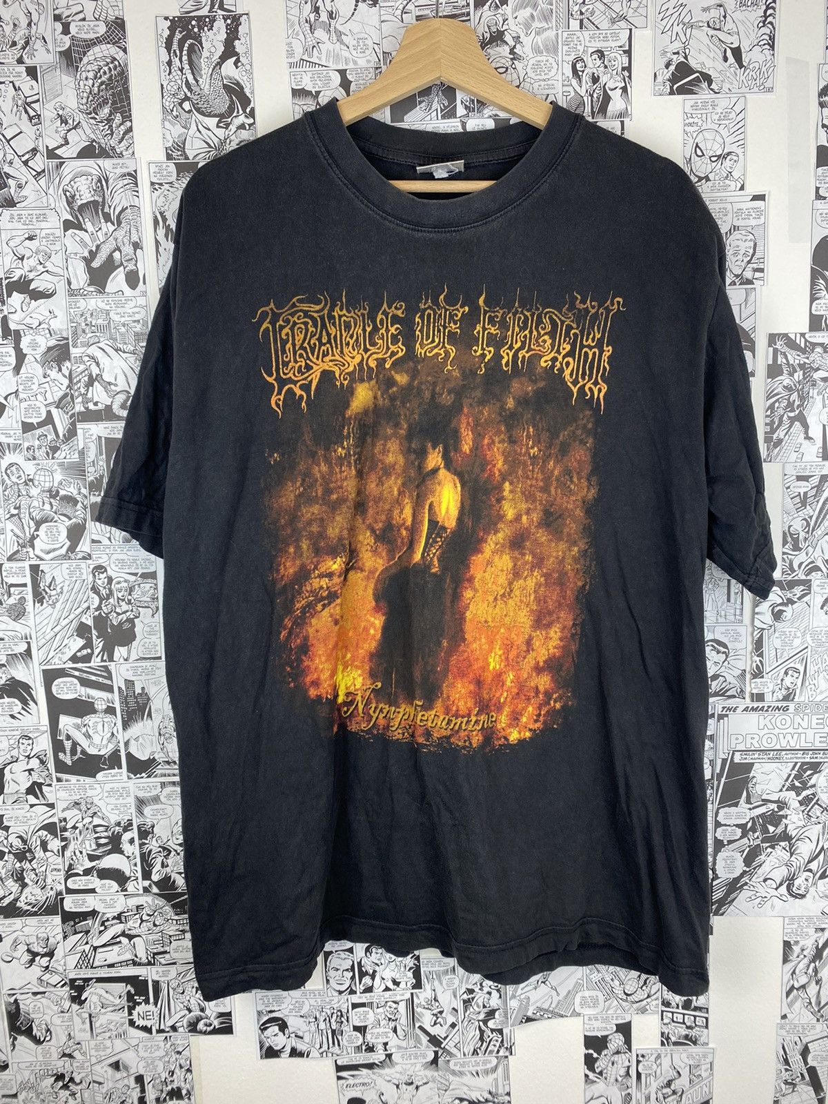 T-shirt Vintage Cradle Of Filth - Groupe Metal - Noir Taille XL Homme - Coton - Parfait État