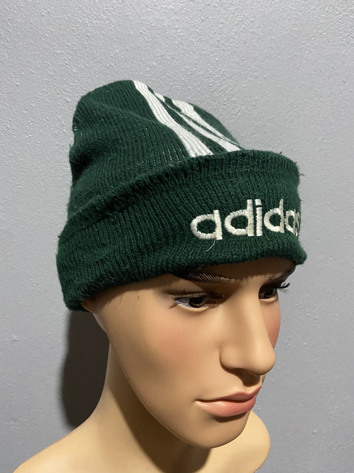 Vintage 🔥SALE🔥VINTAGE ADIDAS NICE DESIGN BEANIE Size ONE SIZE - 3 Thumbnail