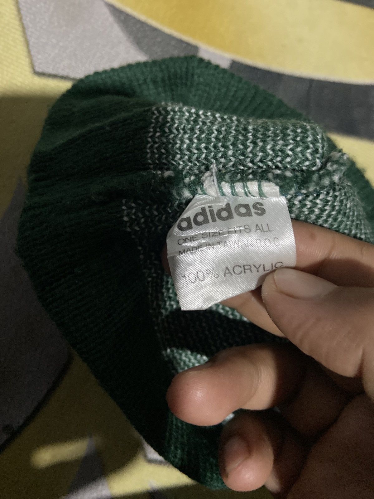Vintage 🔥SALE🔥VINTAGE ADIDAS NICE DESIGN BEANIE Size ONE SIZE - 5 Thumbnail