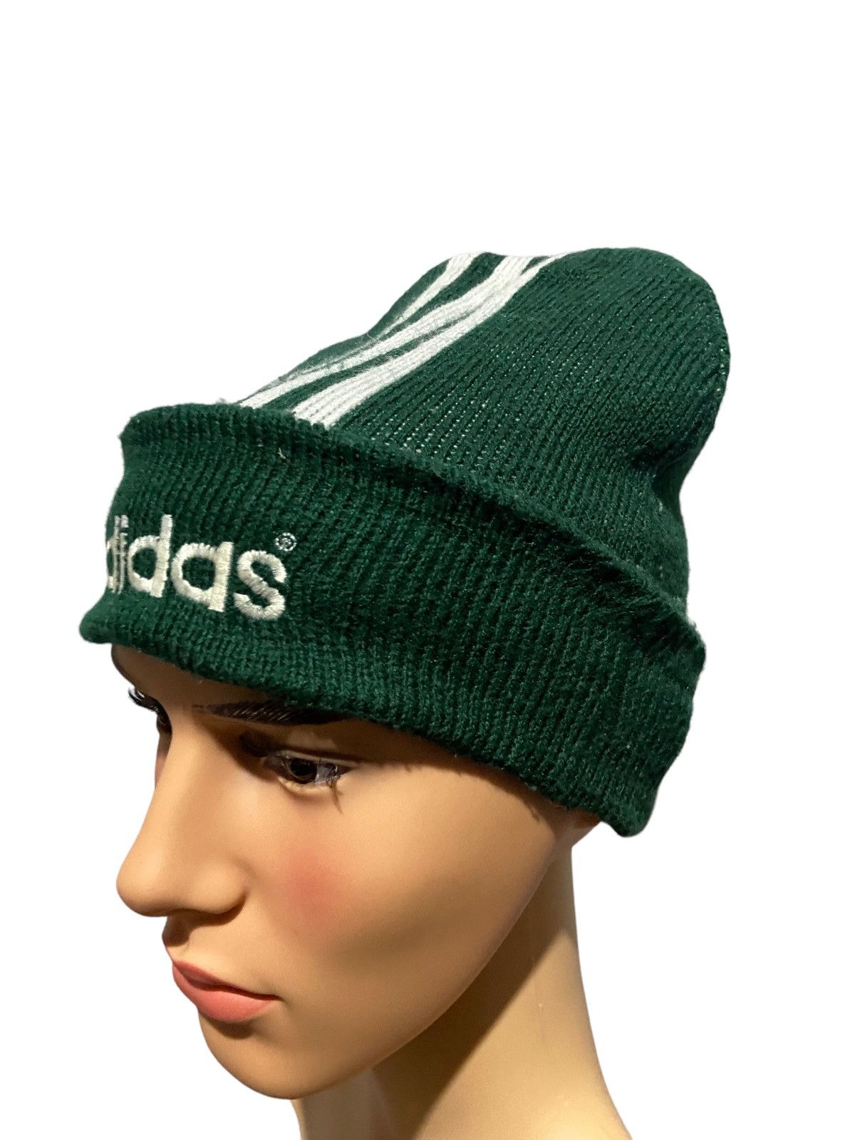 Vintage 🔥SALE🔥VINTAGE ADIDAS NICE DESIGN BEANIE Size ONE SIZE - 2 Thumbnail