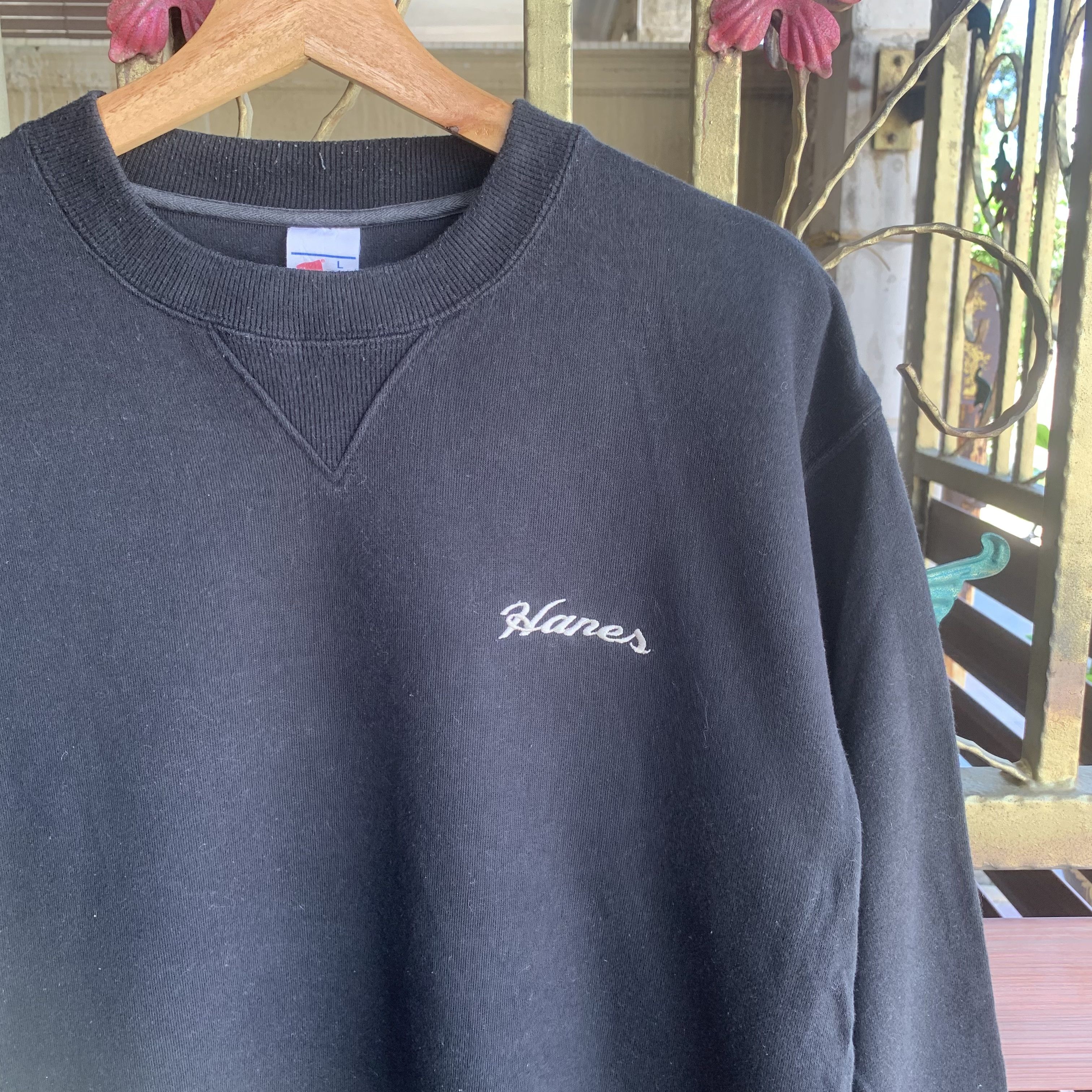 Hanes Vintage Hanes Crewneck Jumper Pullover Sweater Size US L / EU 52-54 / 3 - 2 Thumbnail