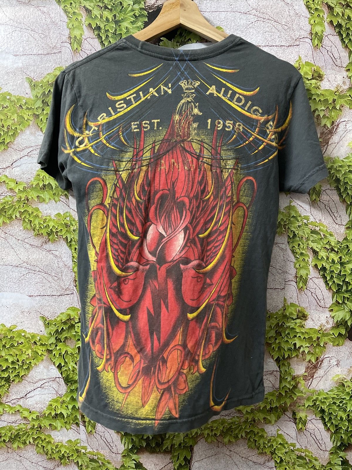 Christian Audigier × Ed Hardy × Seditionaries CHRISTIAN AUDIGIER FULL PRINT VERY RARE Size US S / EU 44-46 / 1 - 7 Thumbnail