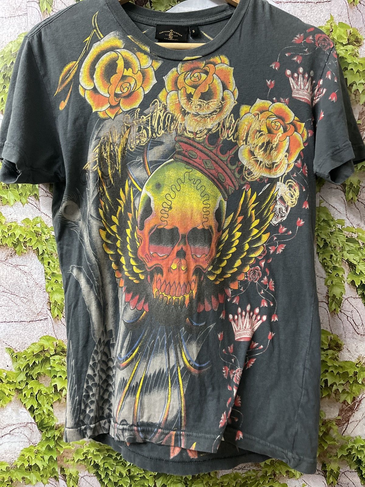 Christian Audigier × Ed Hardy × Seditionaries CHRISTIAN AUDIGIER FULL PRINT VERY RARE Size US S / EU 44-46 / 1 - 2 Thumbnail