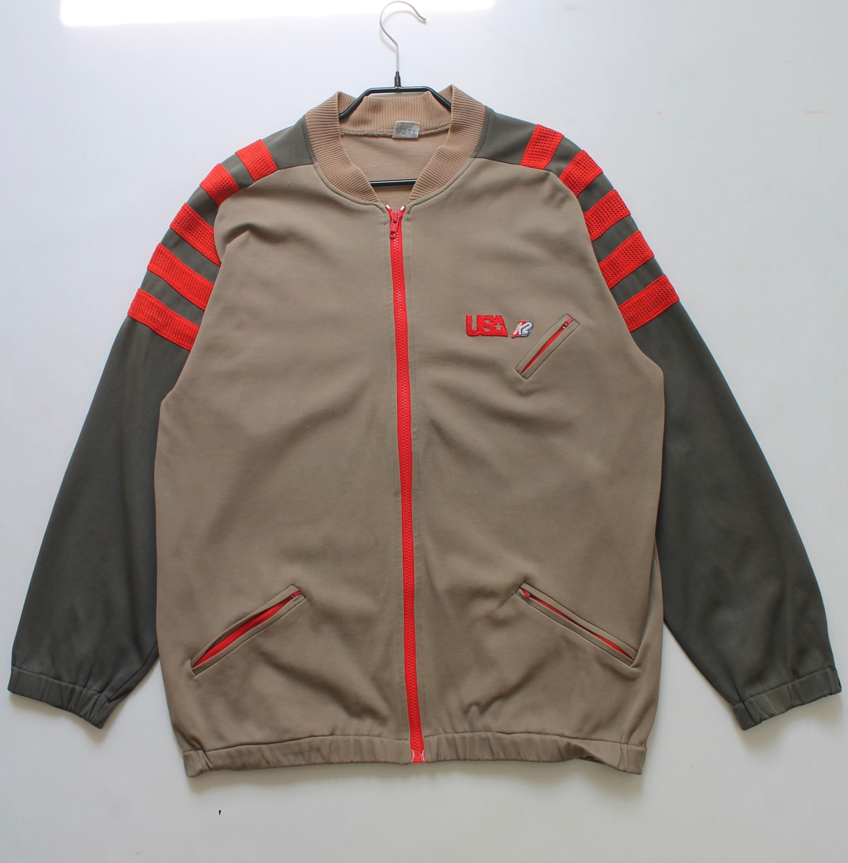 Vintage VINTAGE K2 USA Full Zip Athletic top light jacket WORN Size US L / EU 52-54 / 3 - 8 Thumbnail