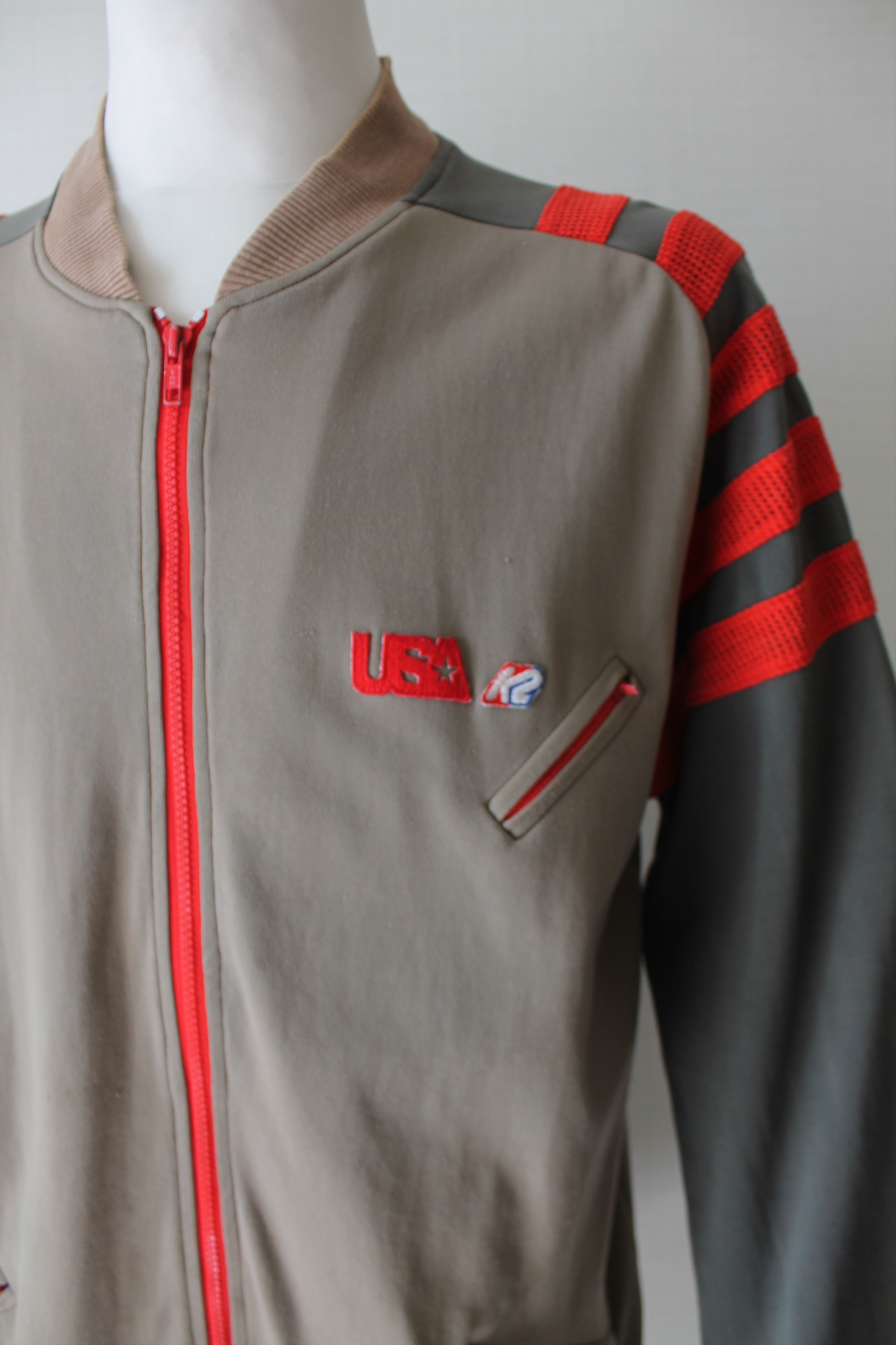 Vintage VINTAGE K2 USA Full Zip Athletic top light jacket WORN Size US L / EU 52-54 / 3 - 3 Thumbnail