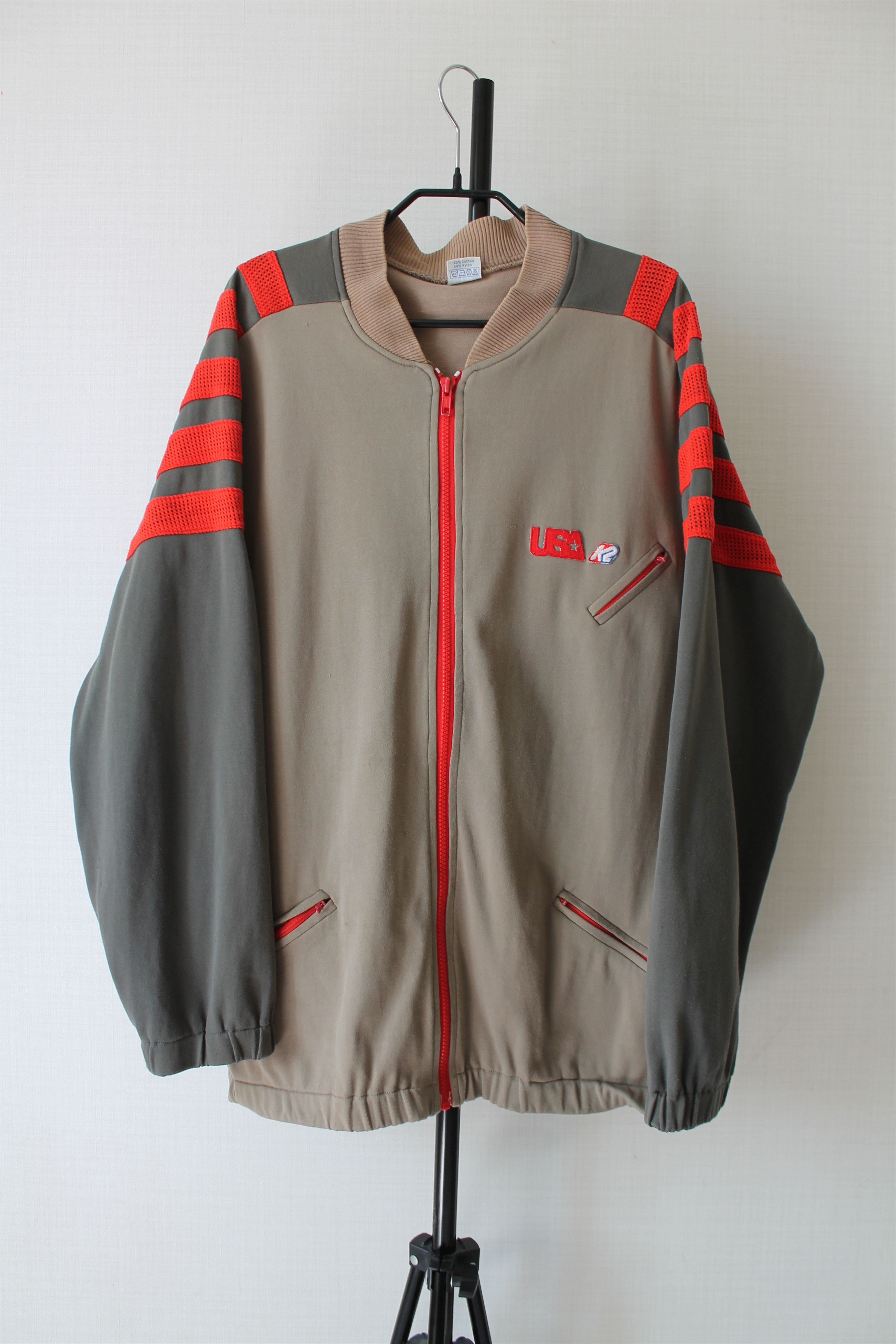 Vintage VINTAGE K2 USA Full Zip Athletic top light jacket WORN Size US L / EU 52-54 / 3 - 1 Thumbnail
