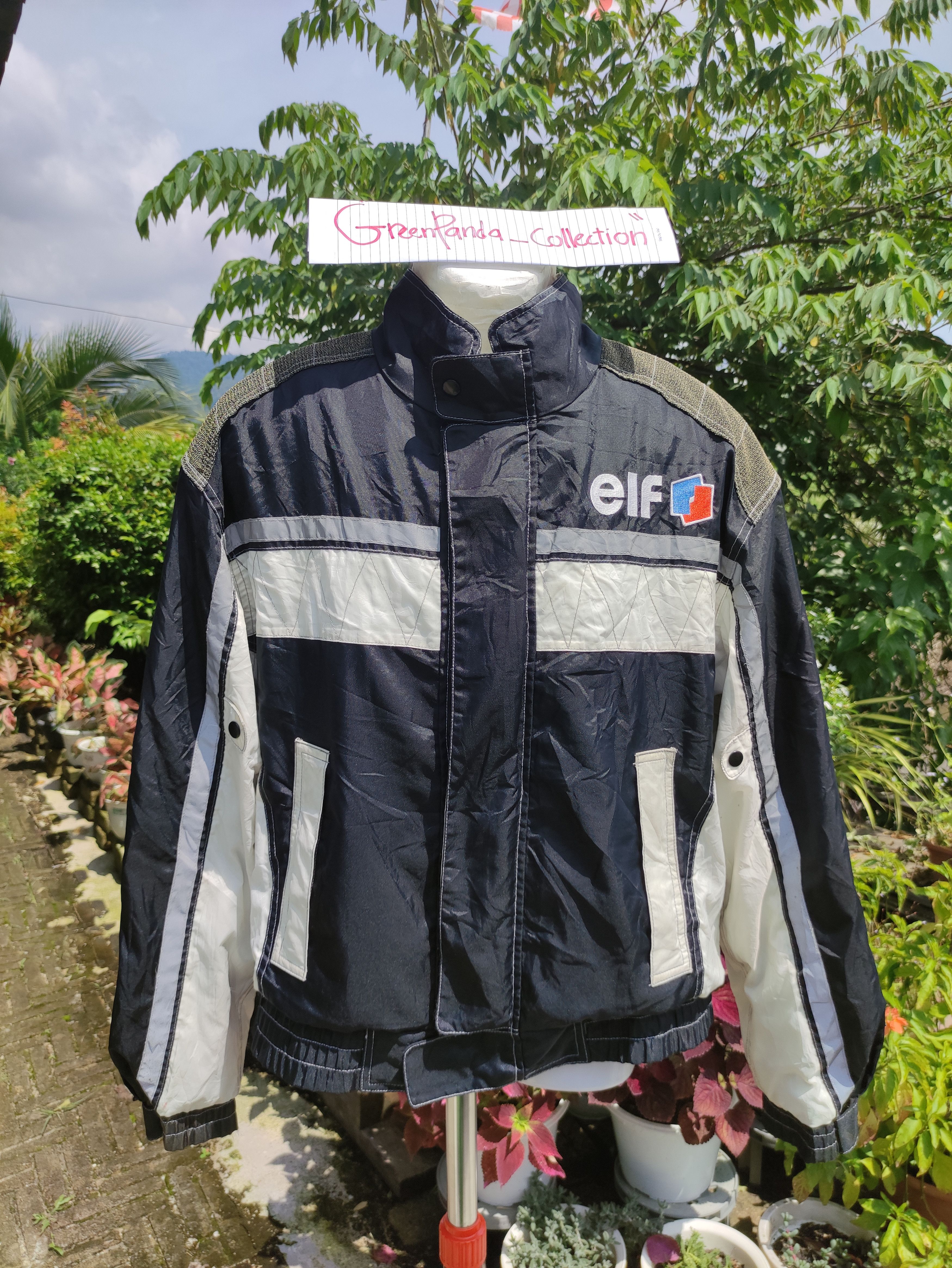 Vtg ELF competition moto sports jacket big logo